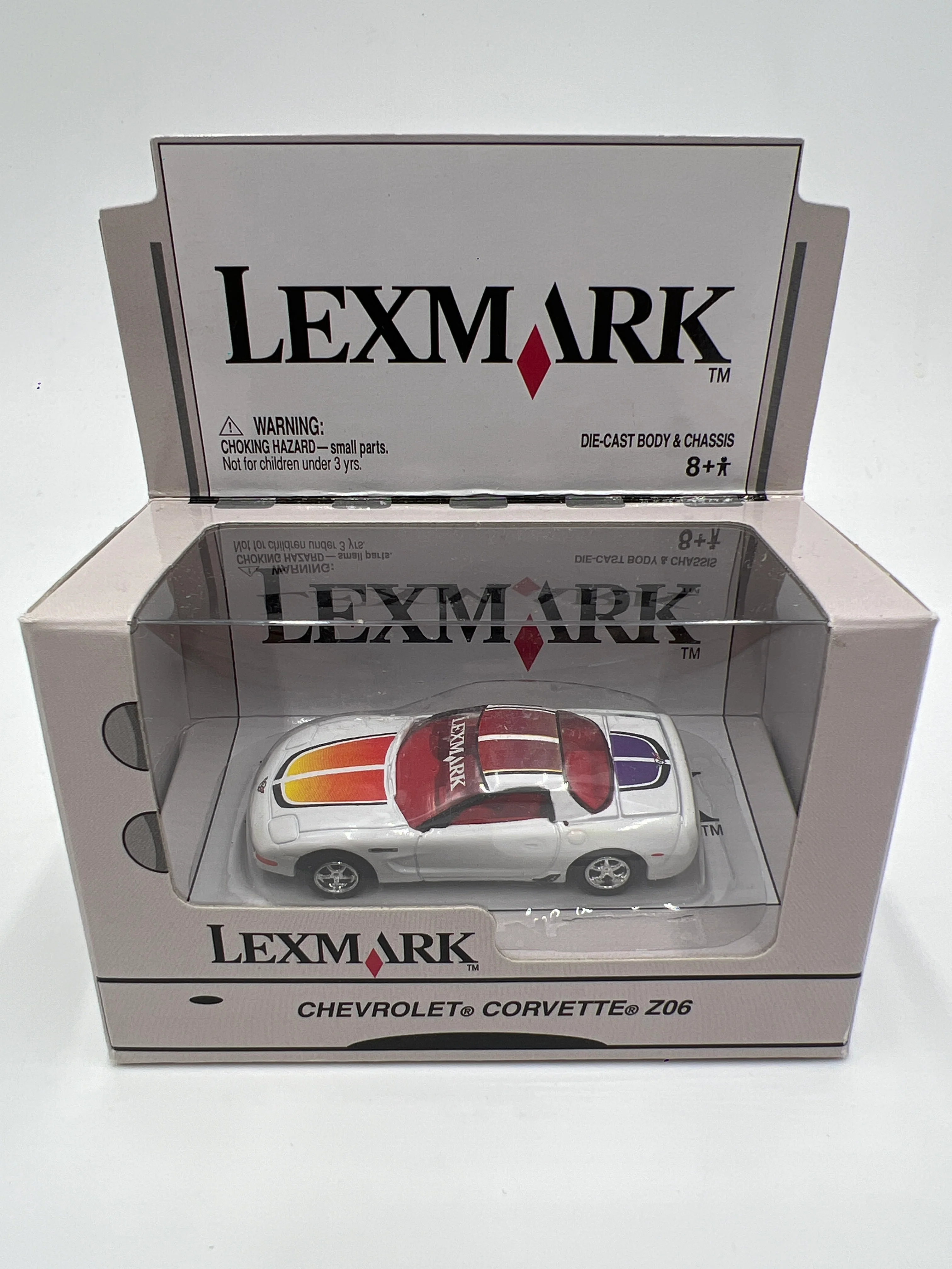 Johnny Lightning Lexmark Chevrolet Corvette Z06 White - Image 2