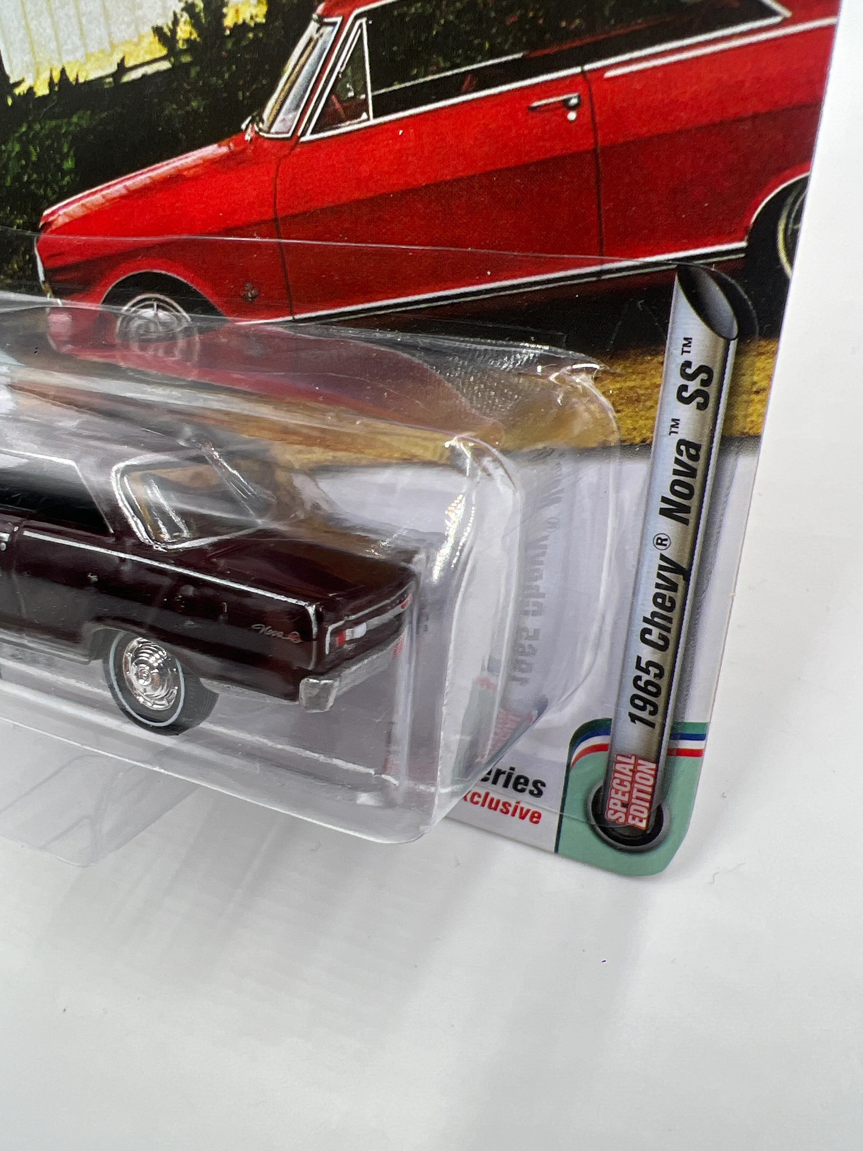 Johnny Lightning Muscle Cars U.S.A 1965 Chevy Nova SS Maroon 219G - Image 4