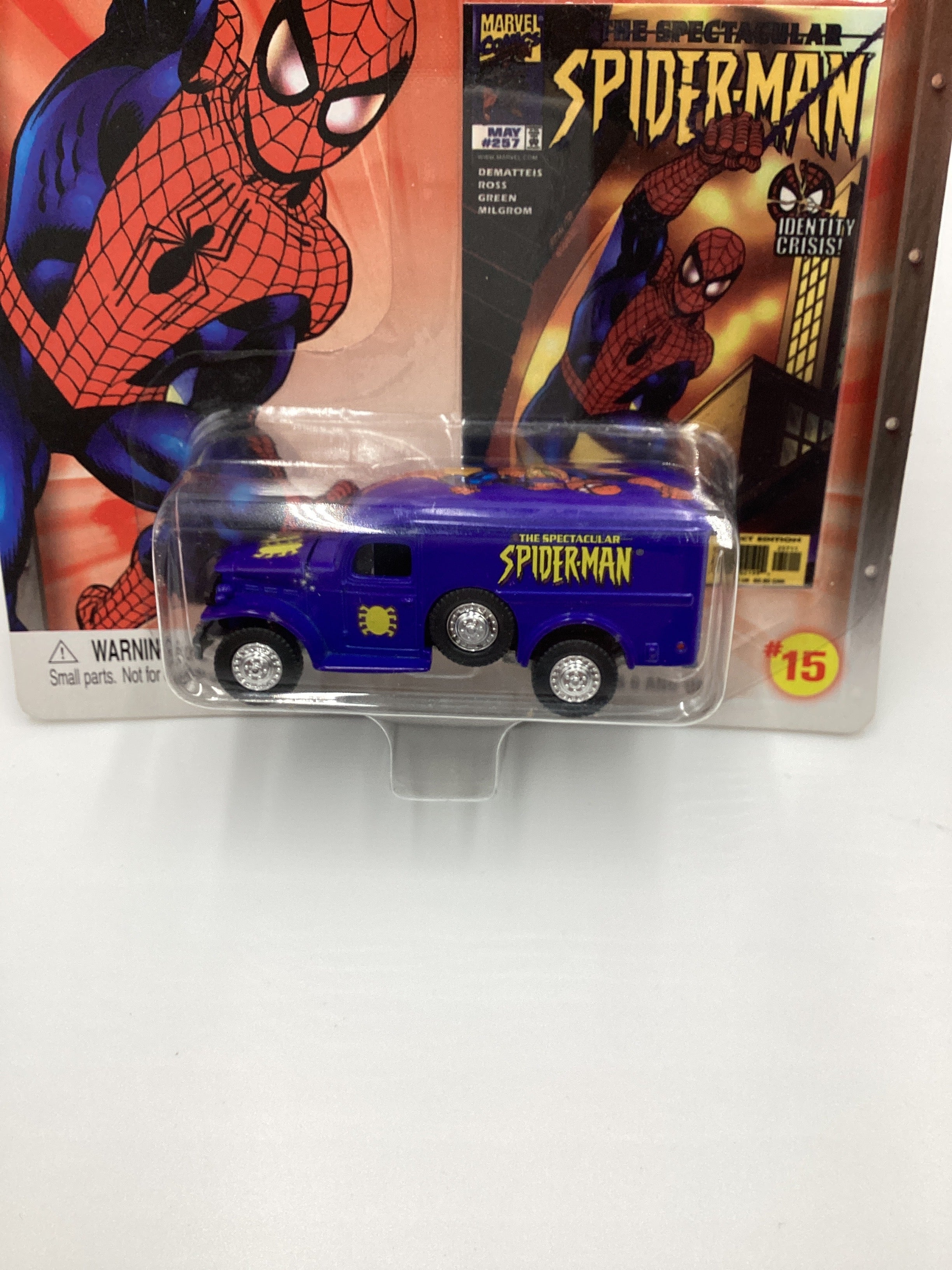Johnny Lightning Marvel Spectacular Spider-Man #15 WWII WC54 Ambulance Blue 232A - Image 3