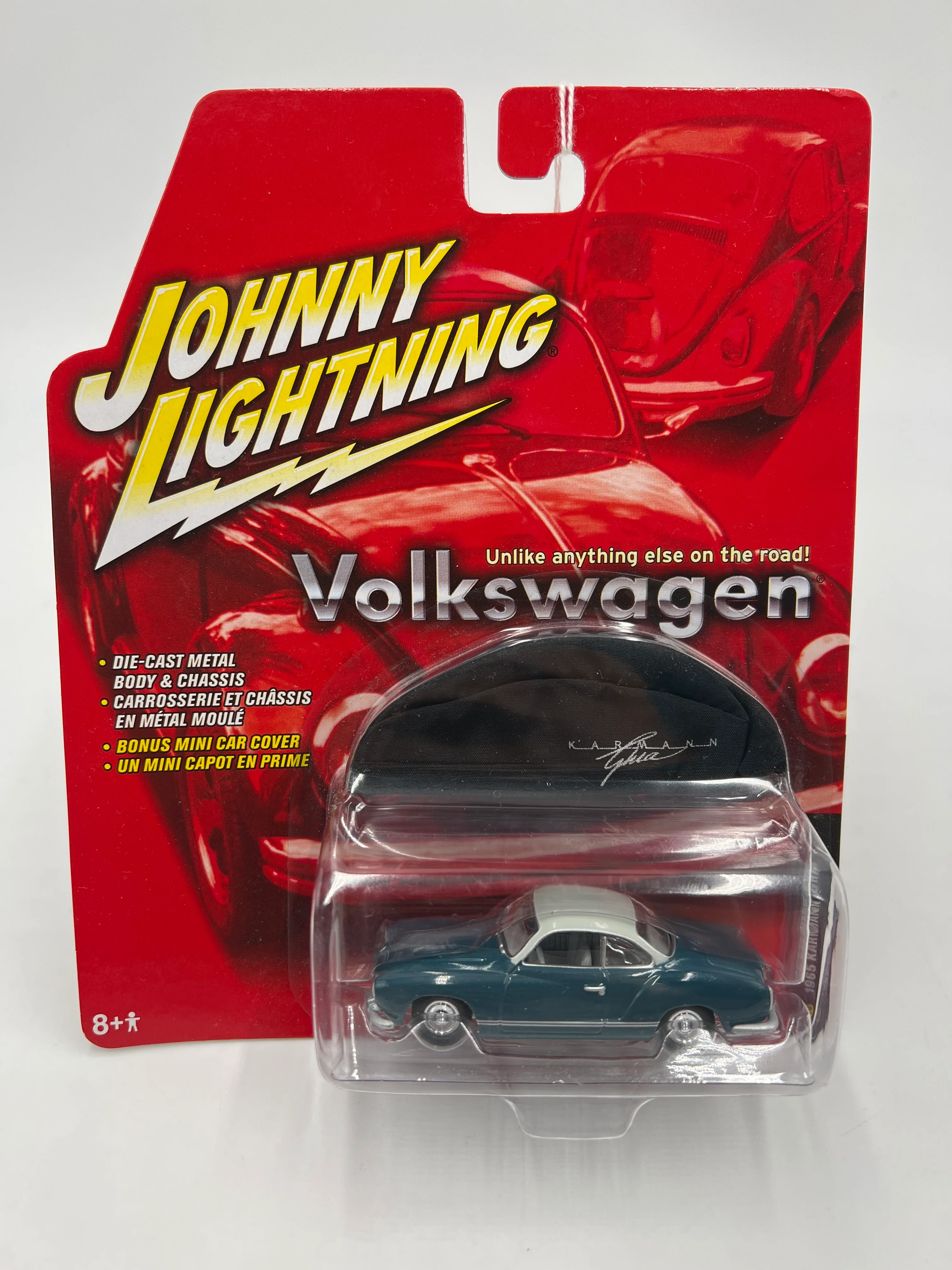 Johnny Lightning Volkswagen 1965 Karmann Ghia Blue 220B - Image 2