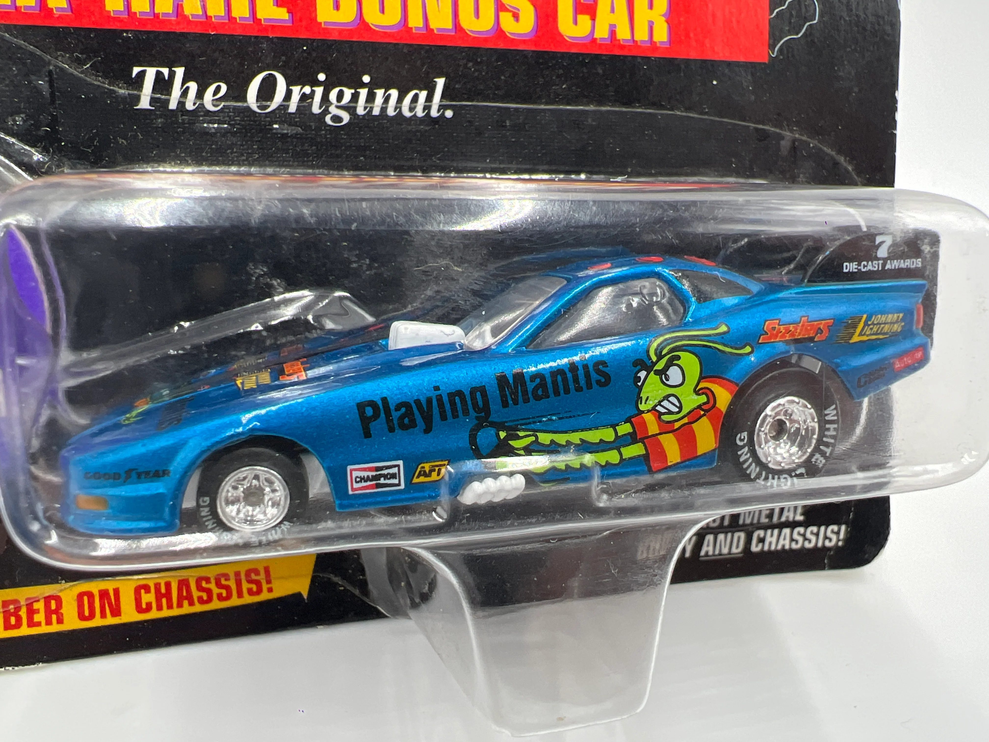 Johnny Lightning White Lightning Chase Dragsters U.S.A. #1102 Playing Mantis Blue - Image 3