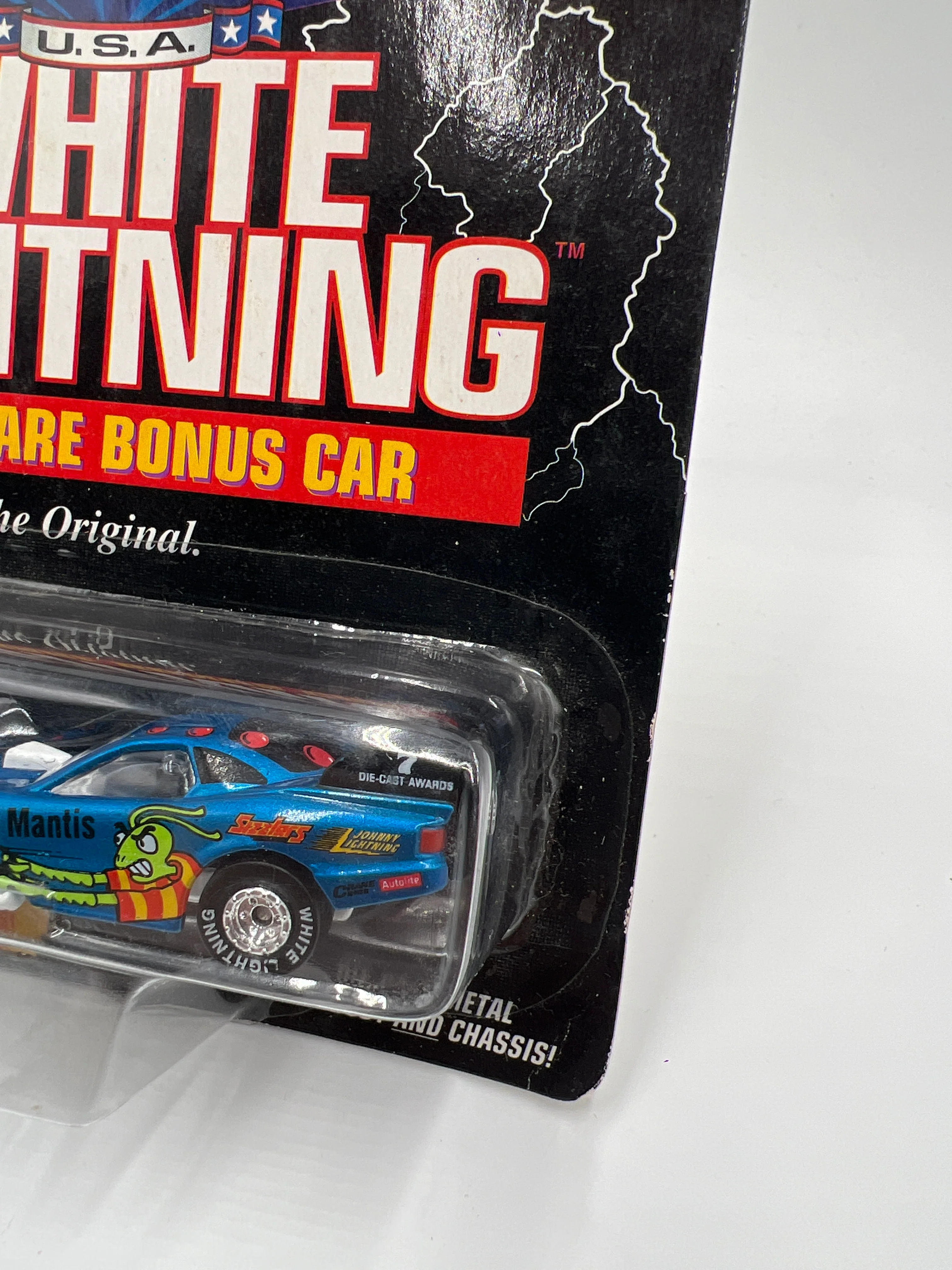 Johnny Lightning White Lightning Chase Dragsters U.S.A. #1102 Playing Mantis Blue - Image 4