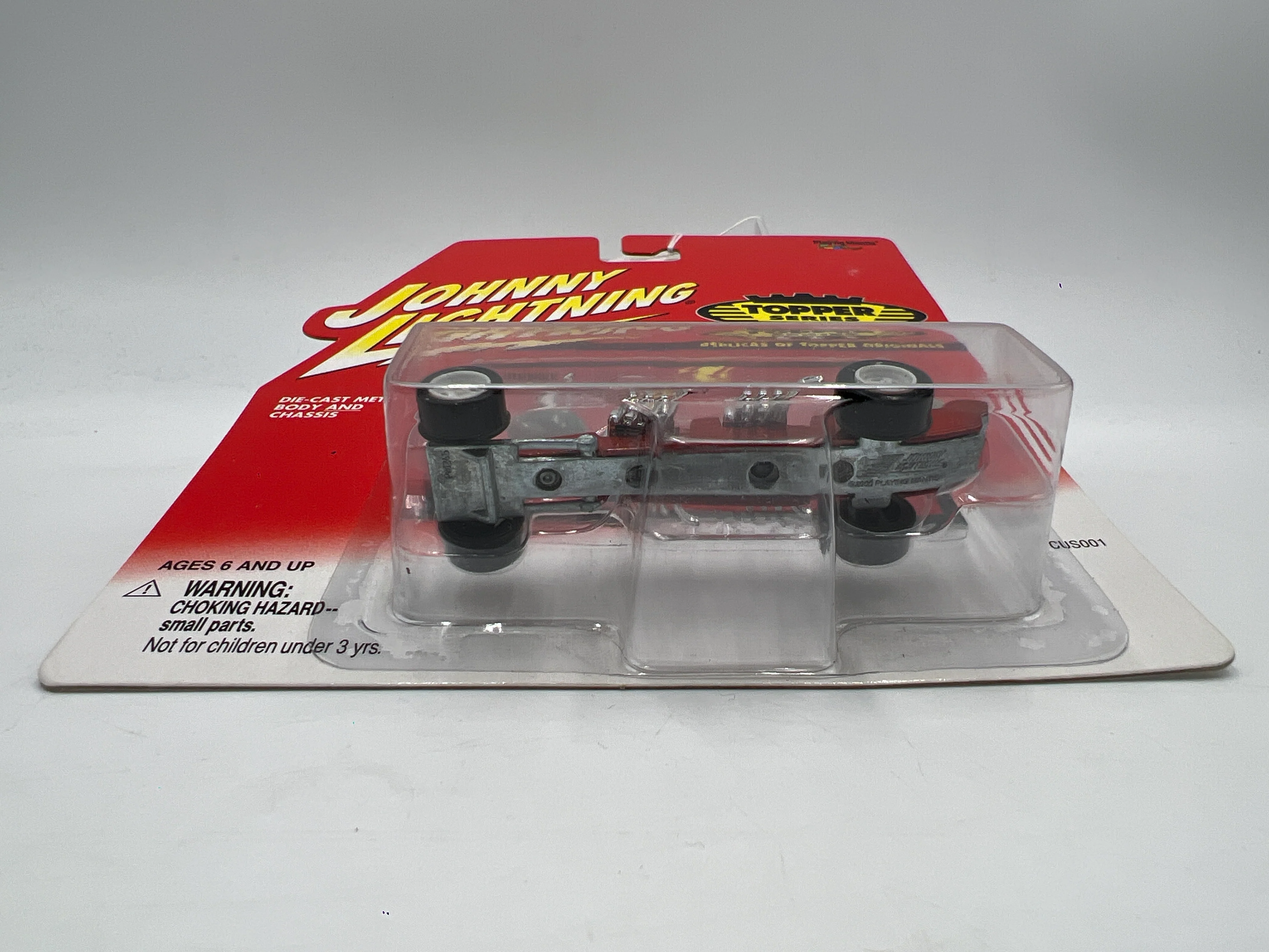 Johnny Lightning White Lightning Chase Topper Series Custom Dragster Dark Orange - Image 6