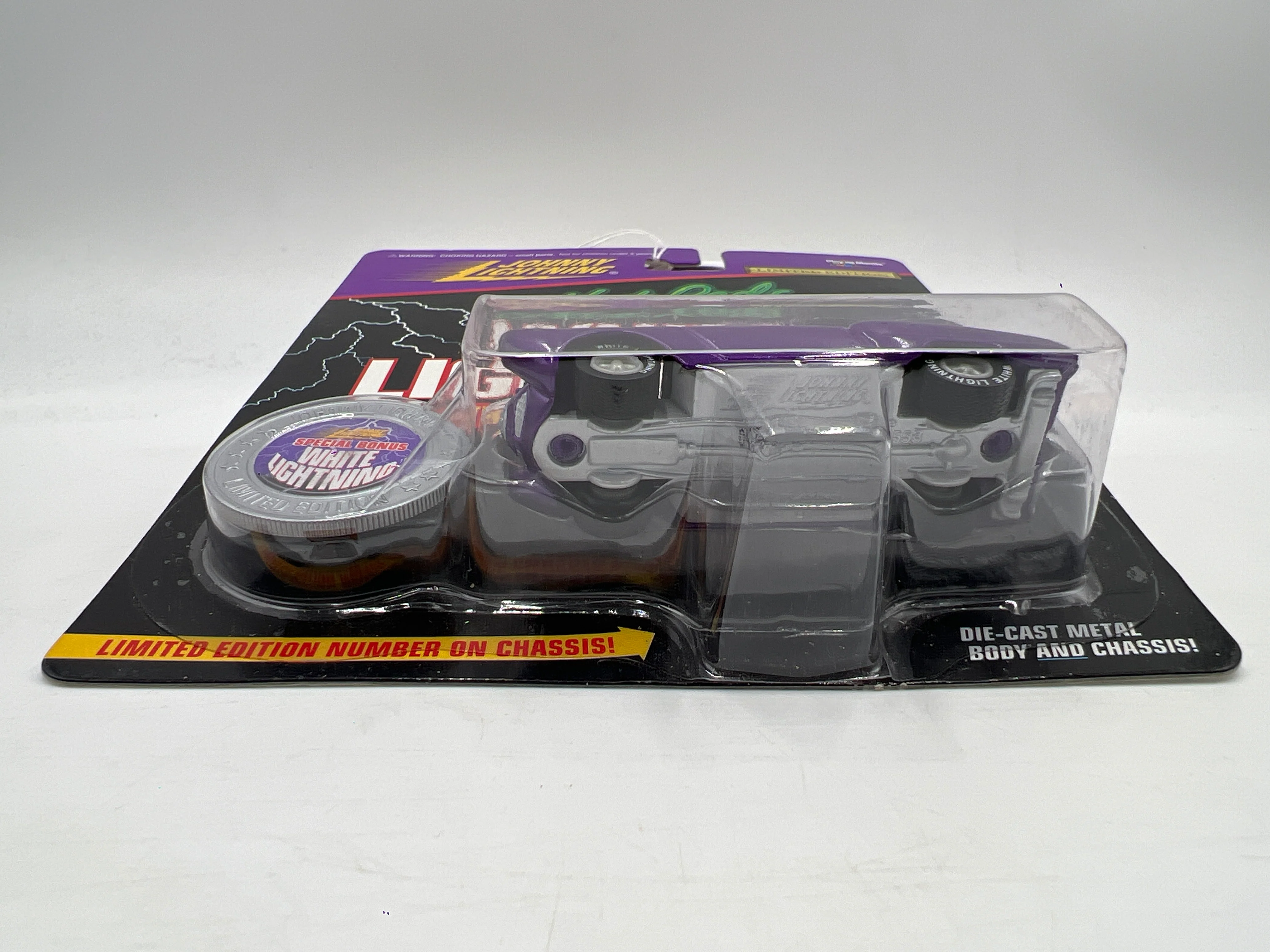 Johnny Lightning White Lightning Chase Hot Rods #47 Frankenstude Purple - Image 6