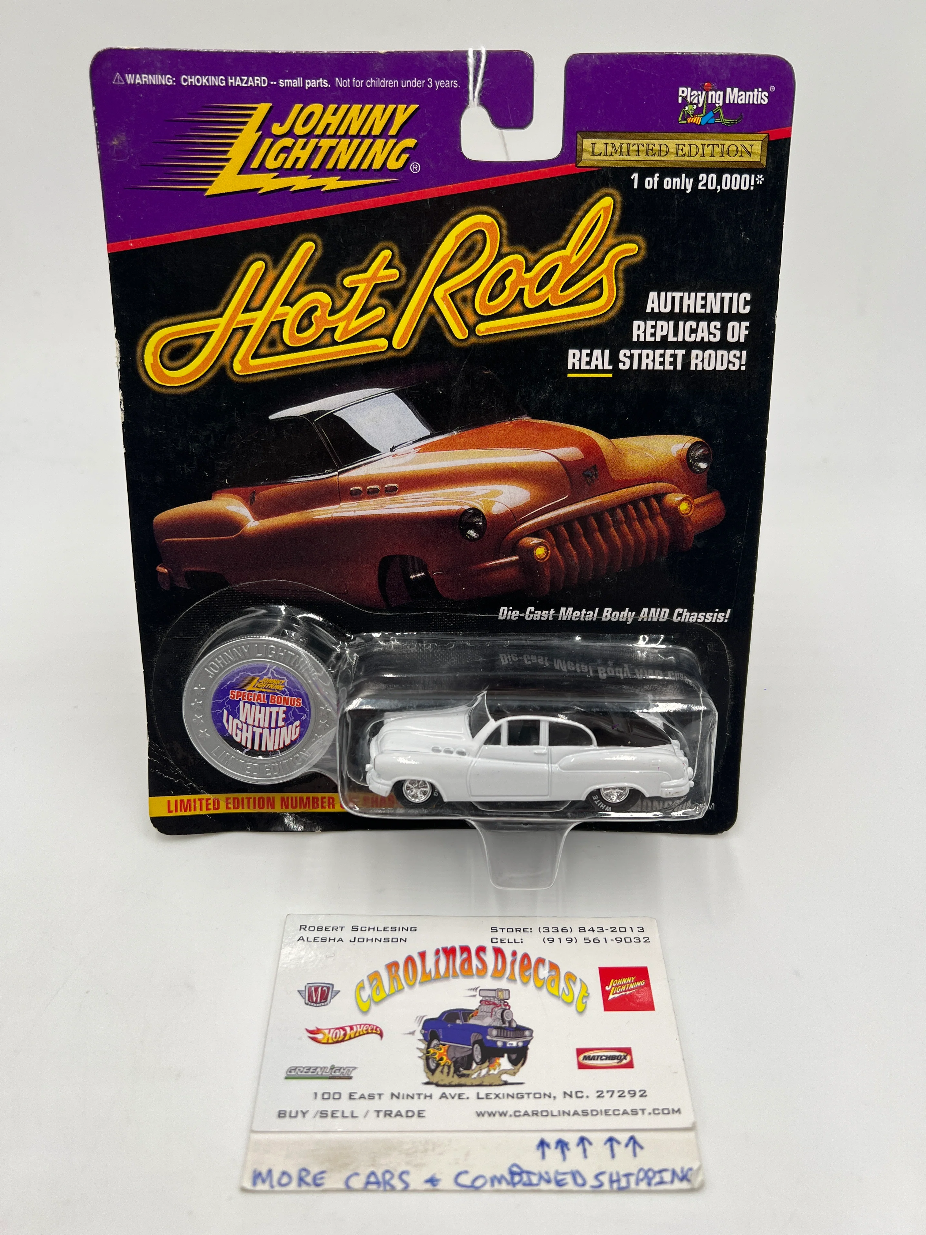 Johnny Lightning White Lightning Chase Hot Rods #425 Bumongous White