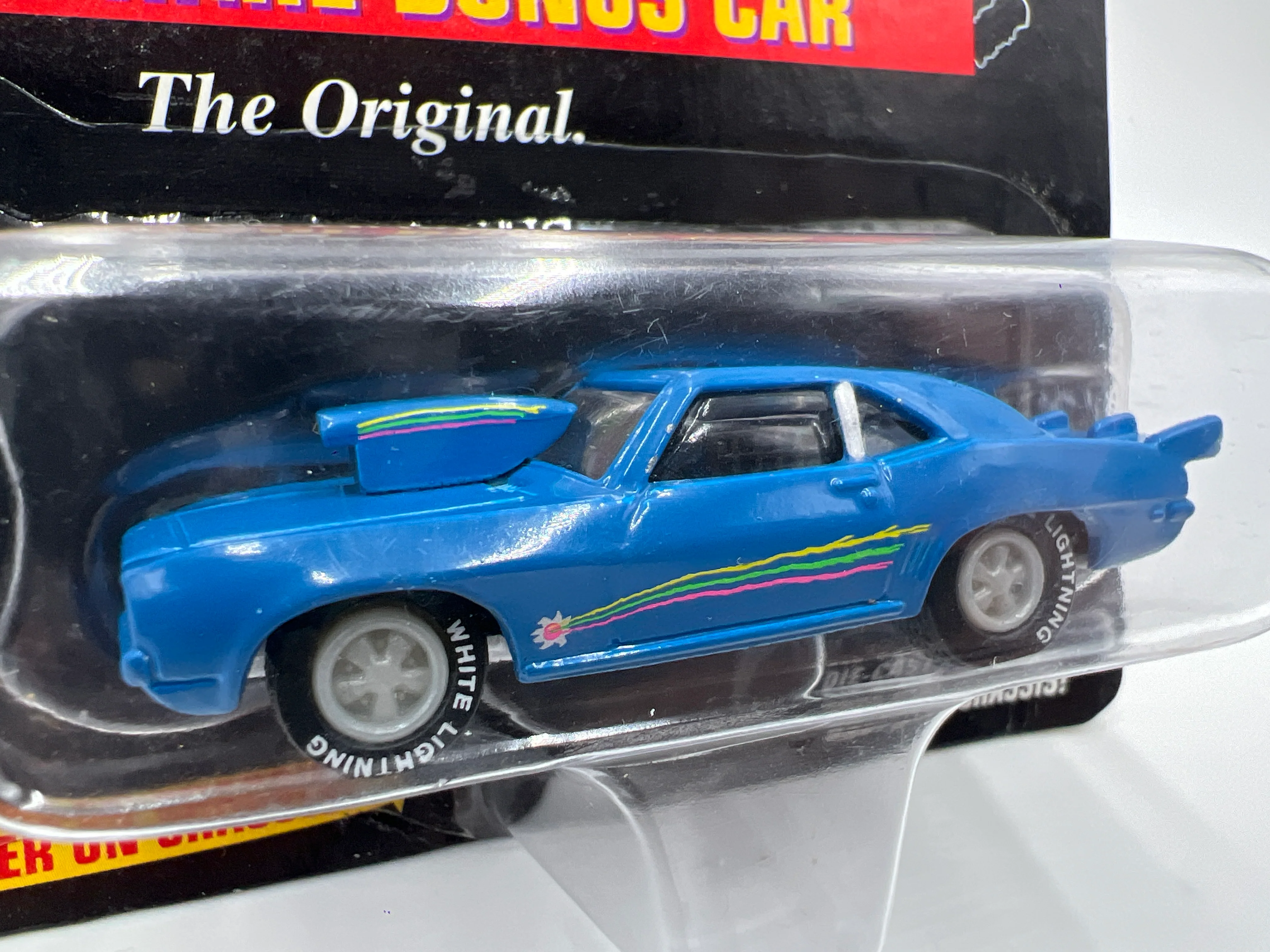 Johnny Lightning White Lightning Chase Hot Rods #287 1969 Pro Street Camaro Blue - Image 3