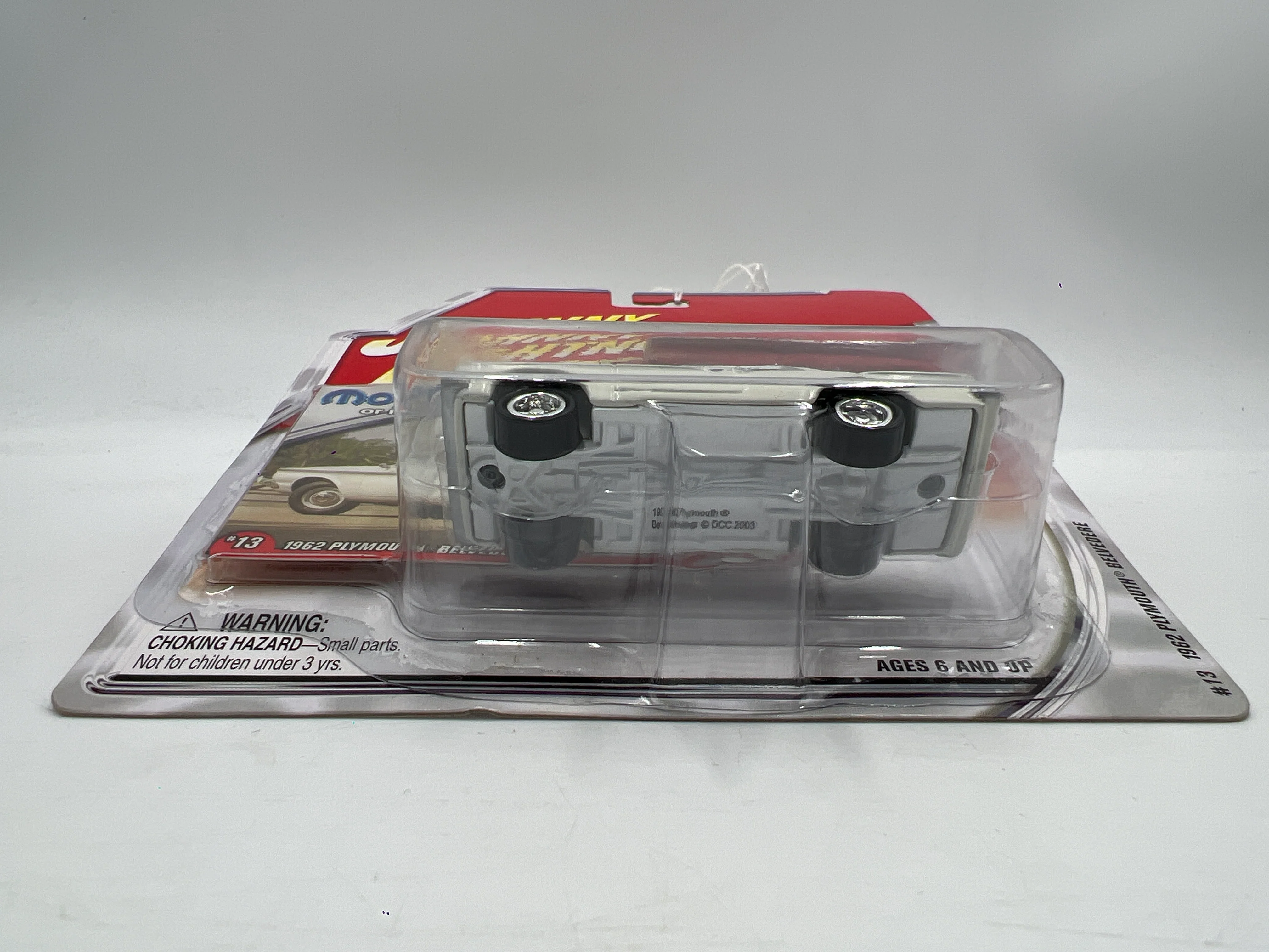 Johnny Lightning White Lightning Chase Mopar Or No Car #13 1962 Plymouth Belvedere White - Image 6
