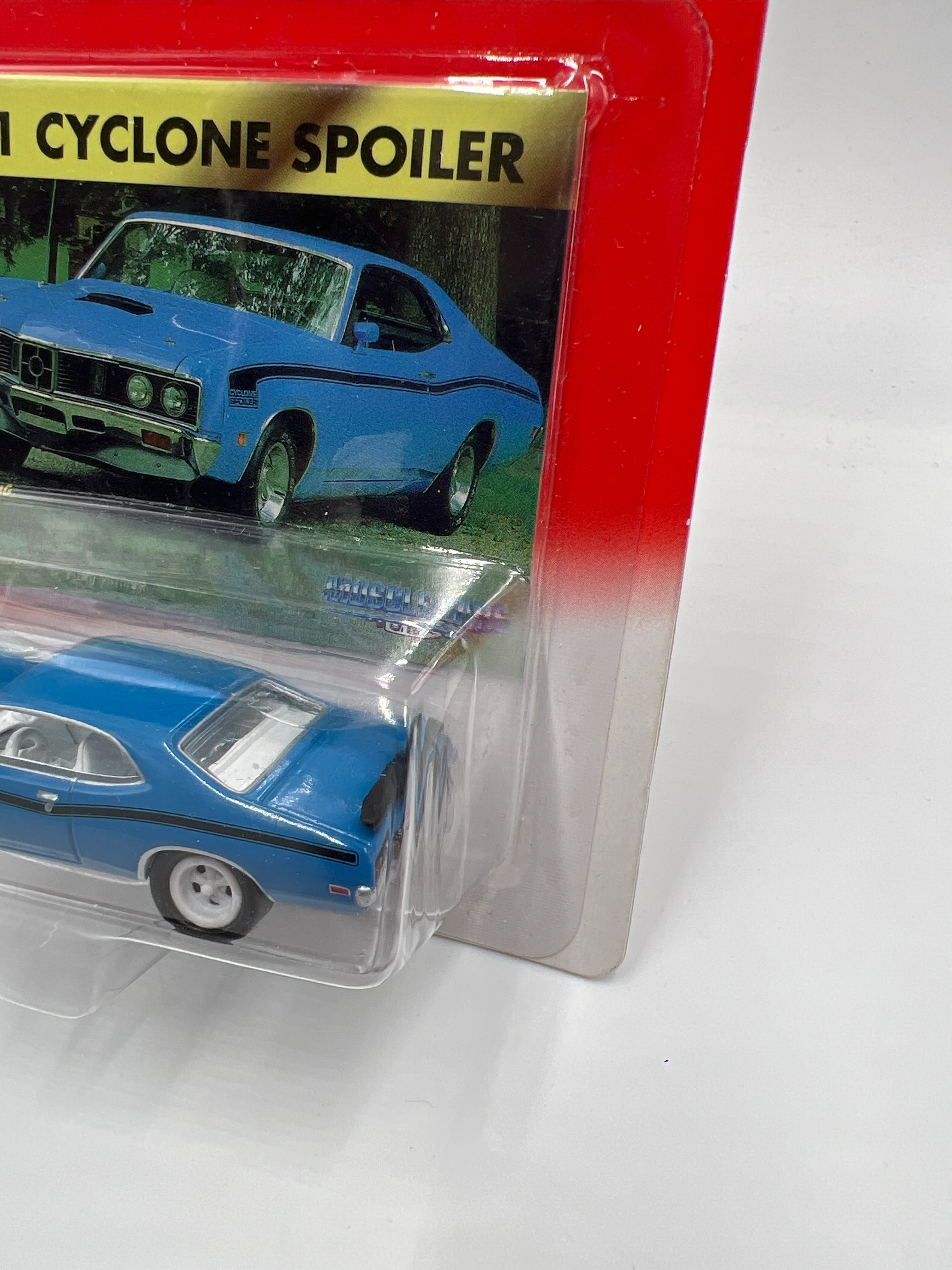 Johnny Lightning White Lightning Chase Muscle Cars U.S.A. 1971 Cyclone Spoiler Blue - Image 4