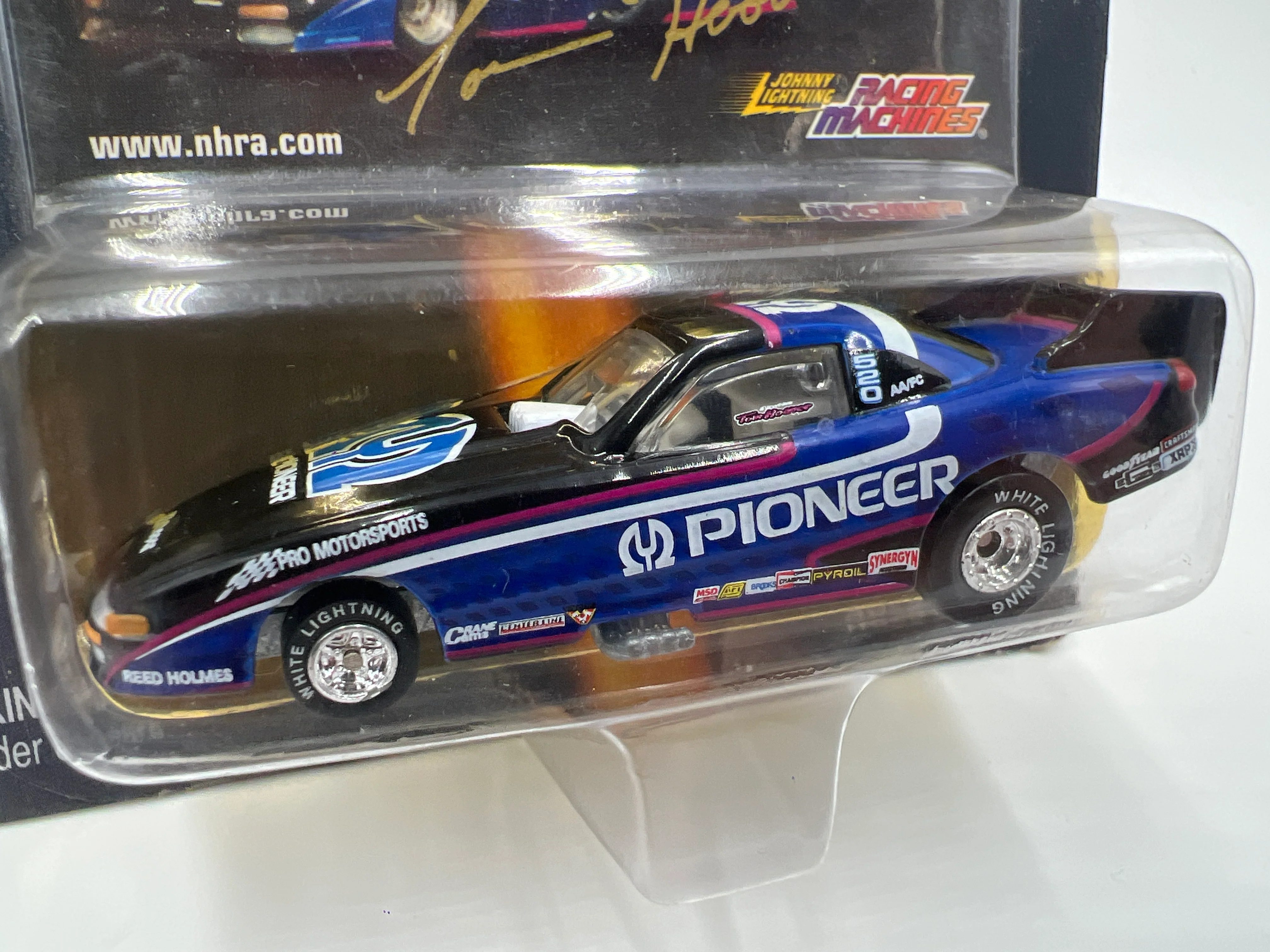 Johnny Lightning White Lightning Chase Racing Machines Pioneer Dodge Avenger AA/FC Black 2 - Image 3