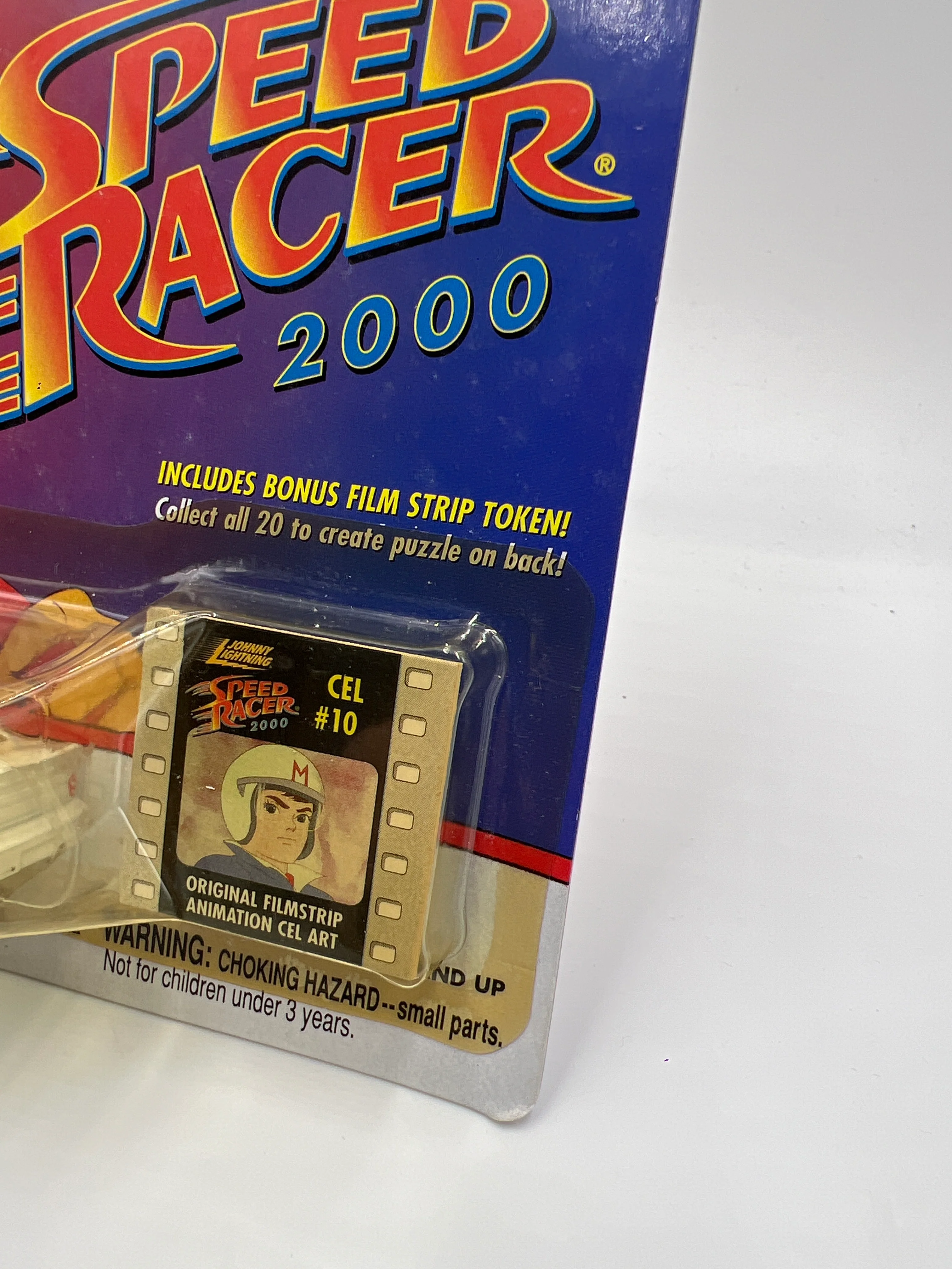 Johnny Lightning White Lightning Chase Speed Racer 2000 CEL #10 Mach 5 Stock Car White - Image 4