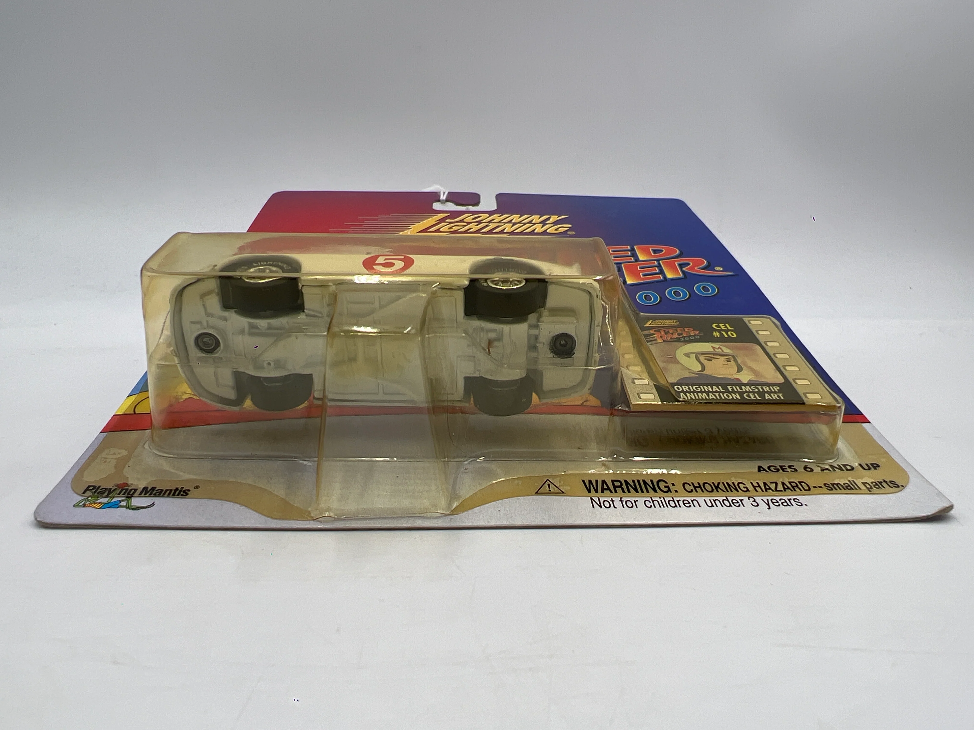 Johnny Lightning White Lightning Chase Speed Racer 2000 CEL #10 Mach 5 Stock Car White - Image 6