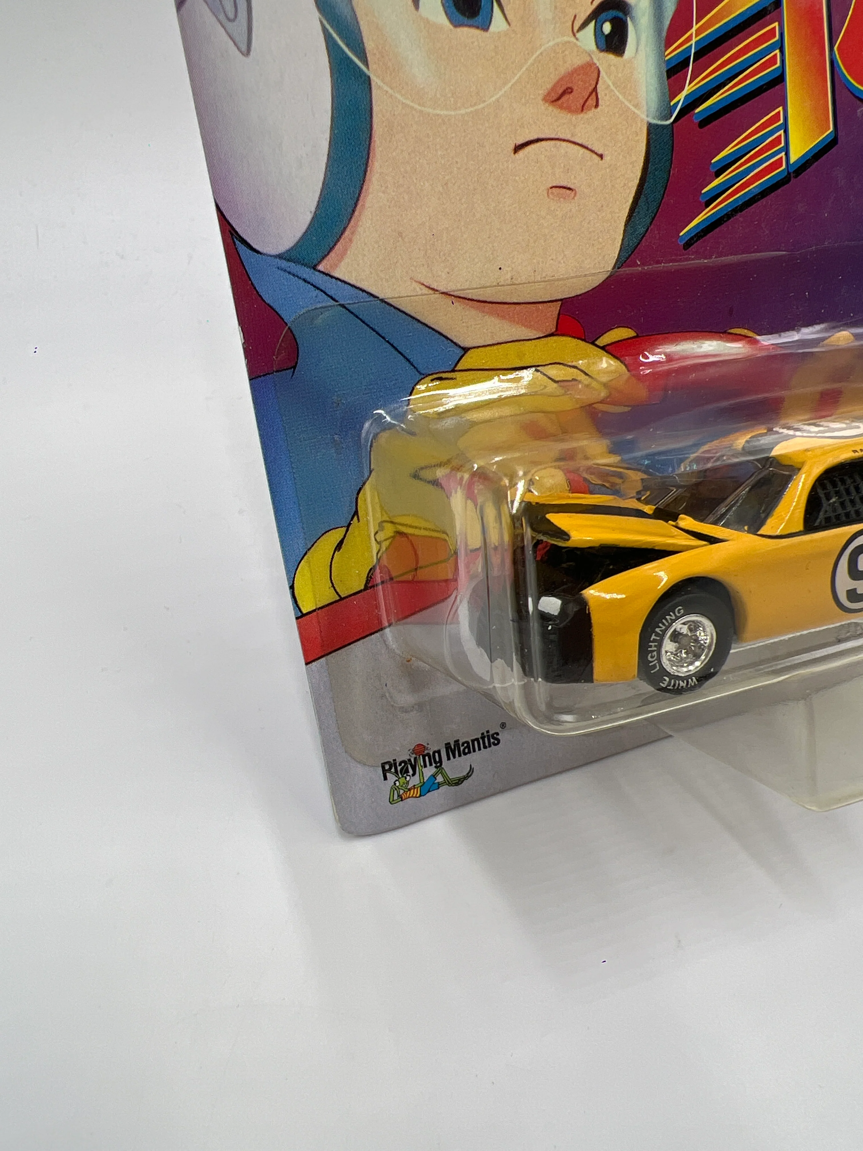 Johnny Lightning White Lightning Chase Speed Racer 2000 CEL #4 Racer X Stock Car Yellow - Image 5