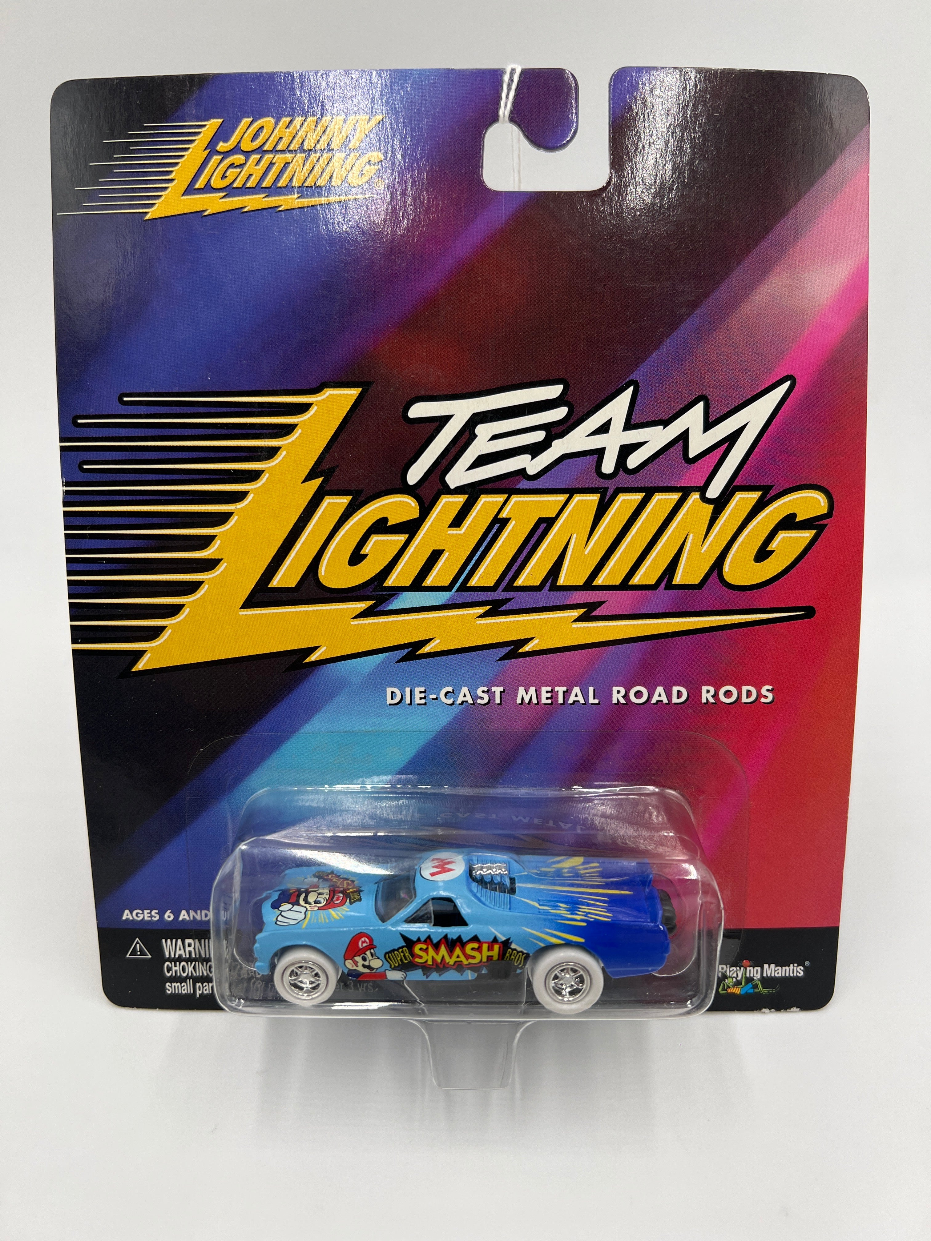 Johnny Lightning White Lightning Chase Team Lightning Nintendo Smash Brothers Trouble Maker Blue - Image 2