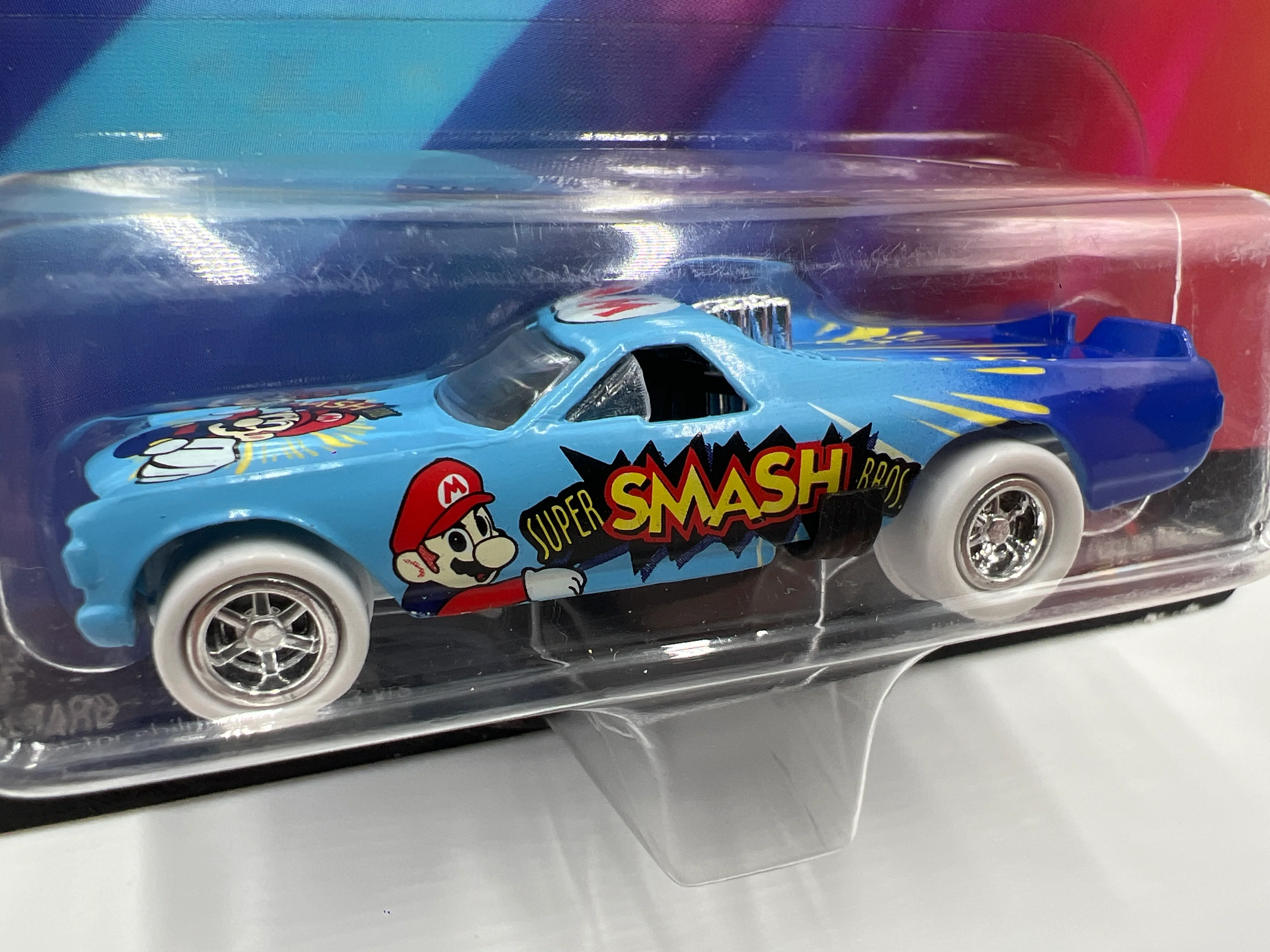 Johnny Lightning White Lightning Chase Team Lightning Nintendo Smash Brothers Trouble Maker Blue - Image 3