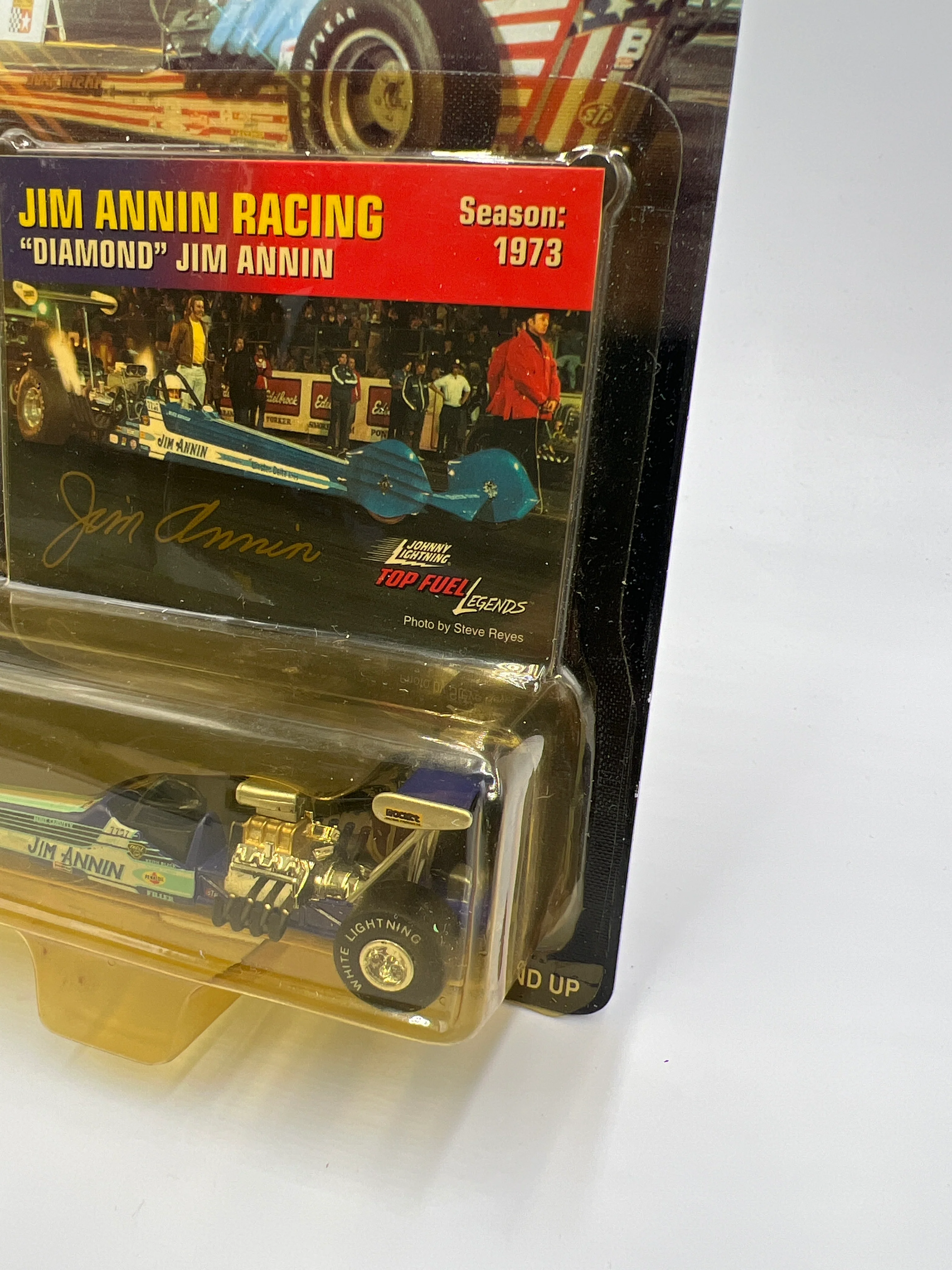 Johnny Lightning White Lightning Chase Top Fuel Legends #336 Jim Arnin Racing Diamond - Image 4