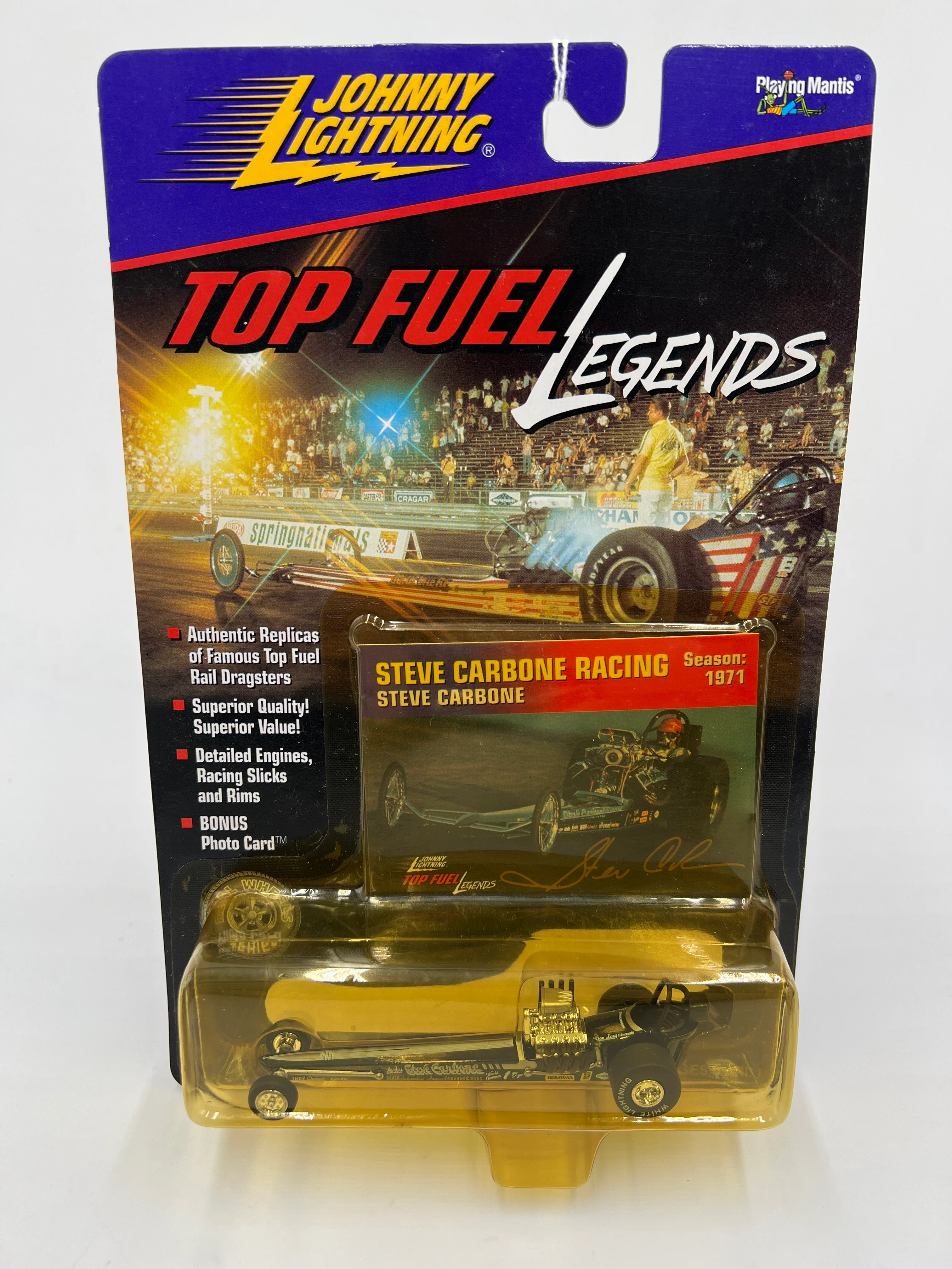 Johnny Lightning White Lightning Chase Top Fuel Legends #365 Steve Carbone Racing - Image 2