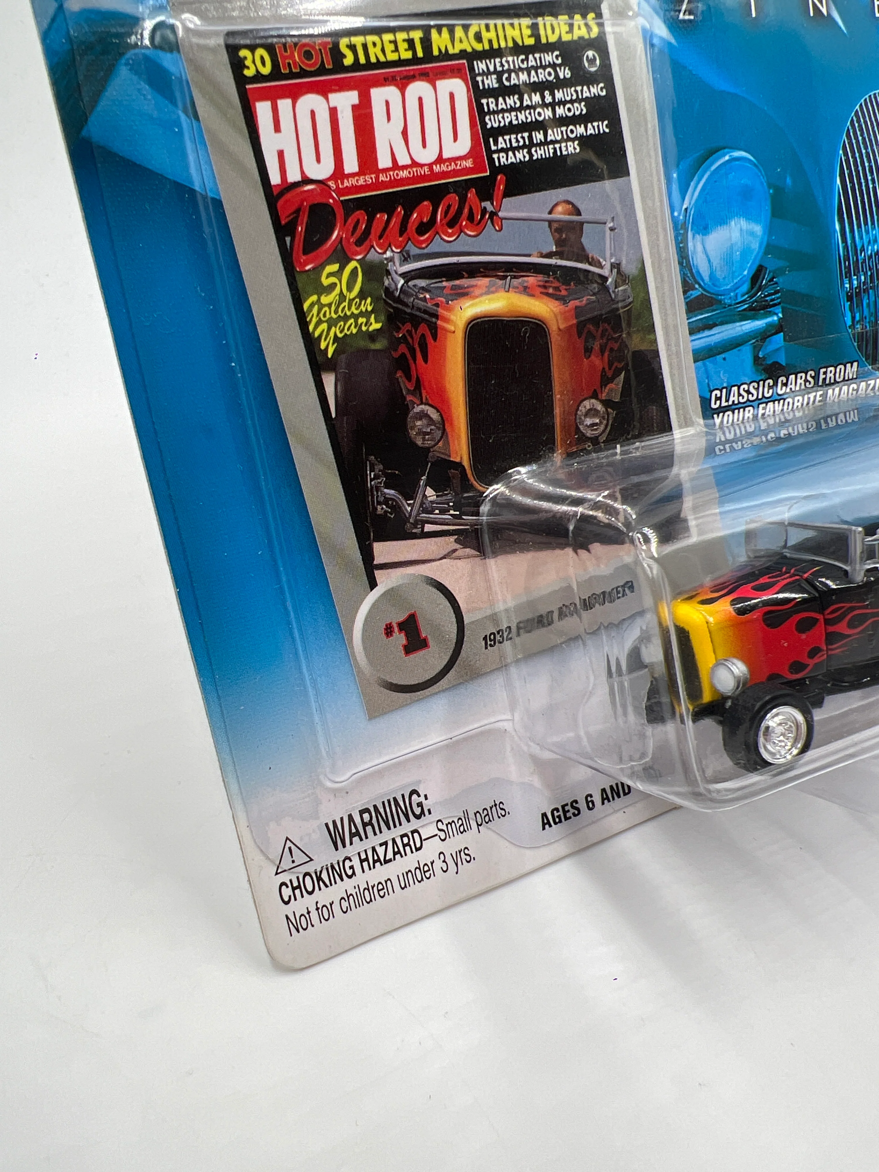 Johnny Lightning Hot Rod Magazine #1 1932 Ford Roadster Black 221E - Image 4