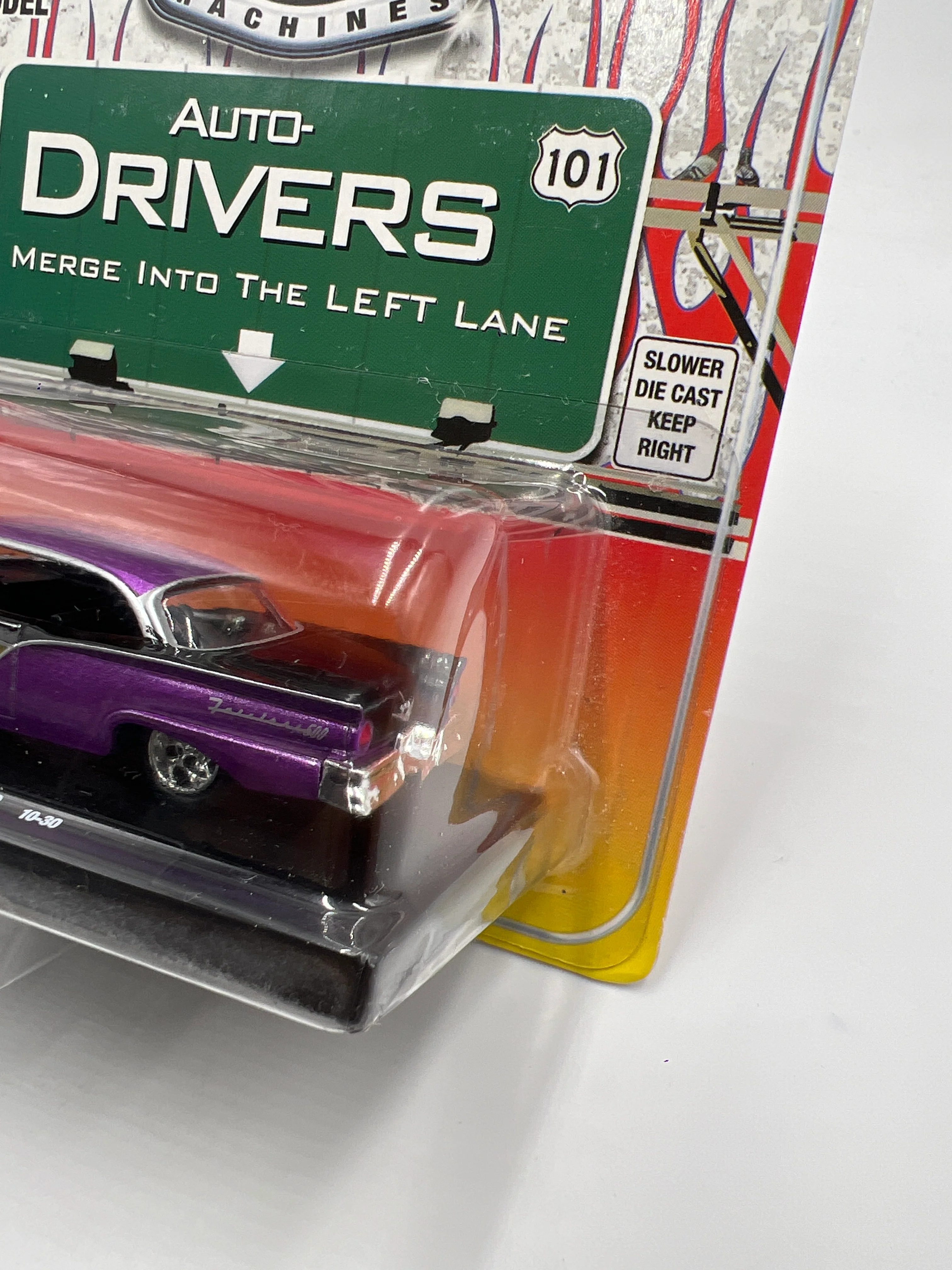 M2 Machine Auto-Drivers 1957 Ford Fairlane 500 Purple/Black 10-30 188K - Image 3