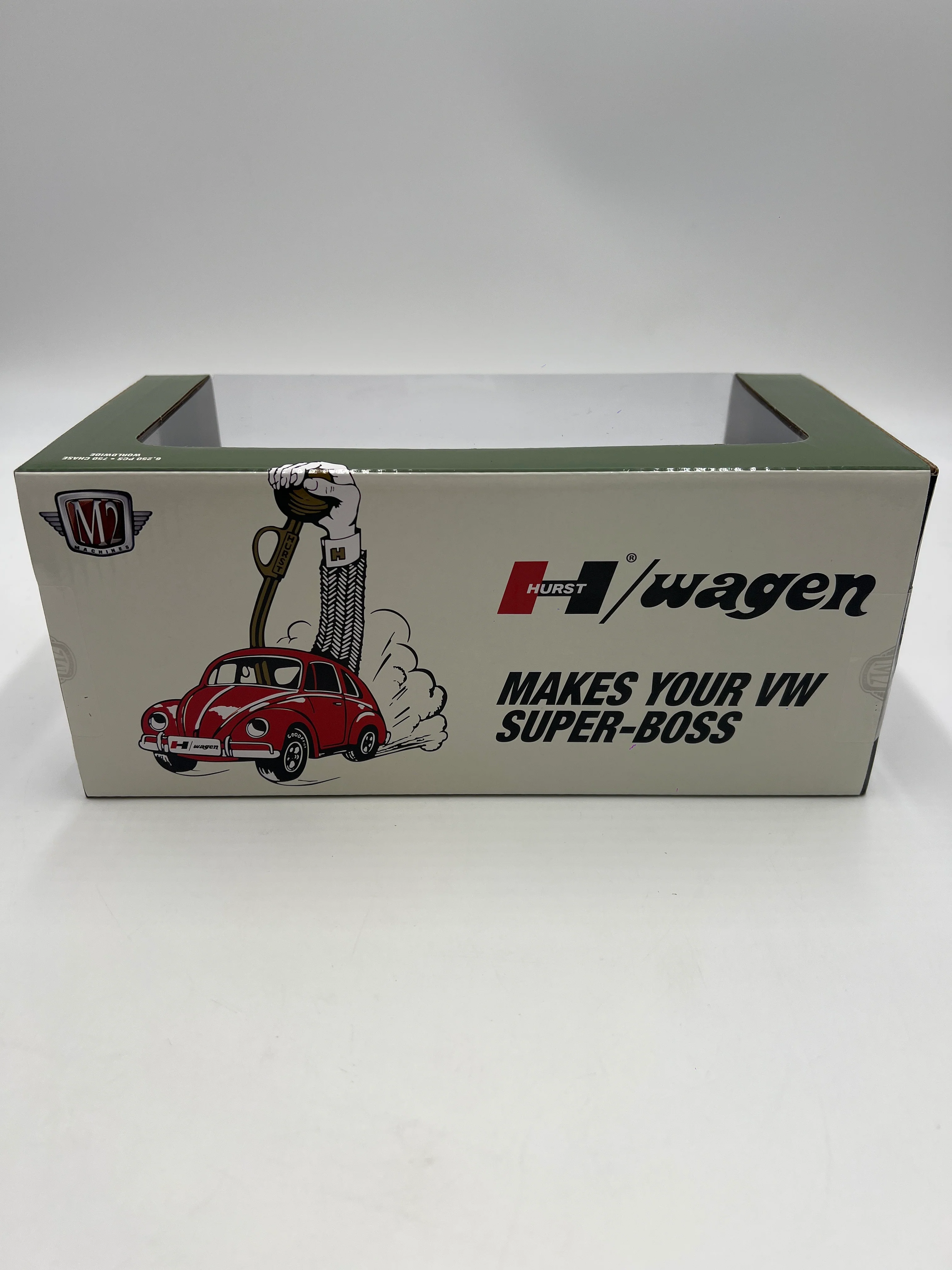 M2 Machines 1/24 1952 VW Beetle Deluxe Model Green Hurst  CHASE R120 - Image 6