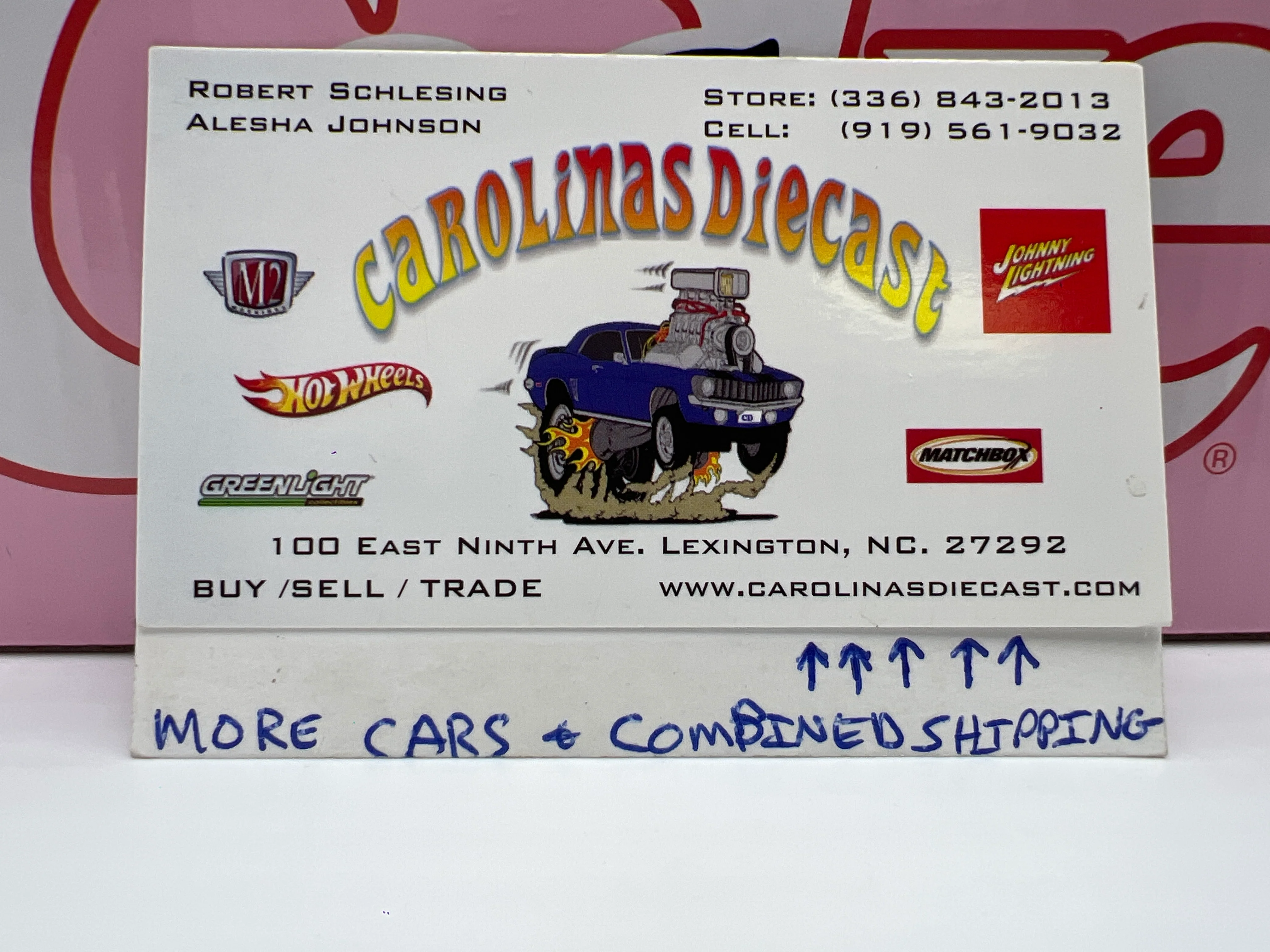 M2 Machines 1/24 Chase 1/750 Cherry Coke 1957 Chevy Bel Air Hardtop Pink WMTS01 - Image 7