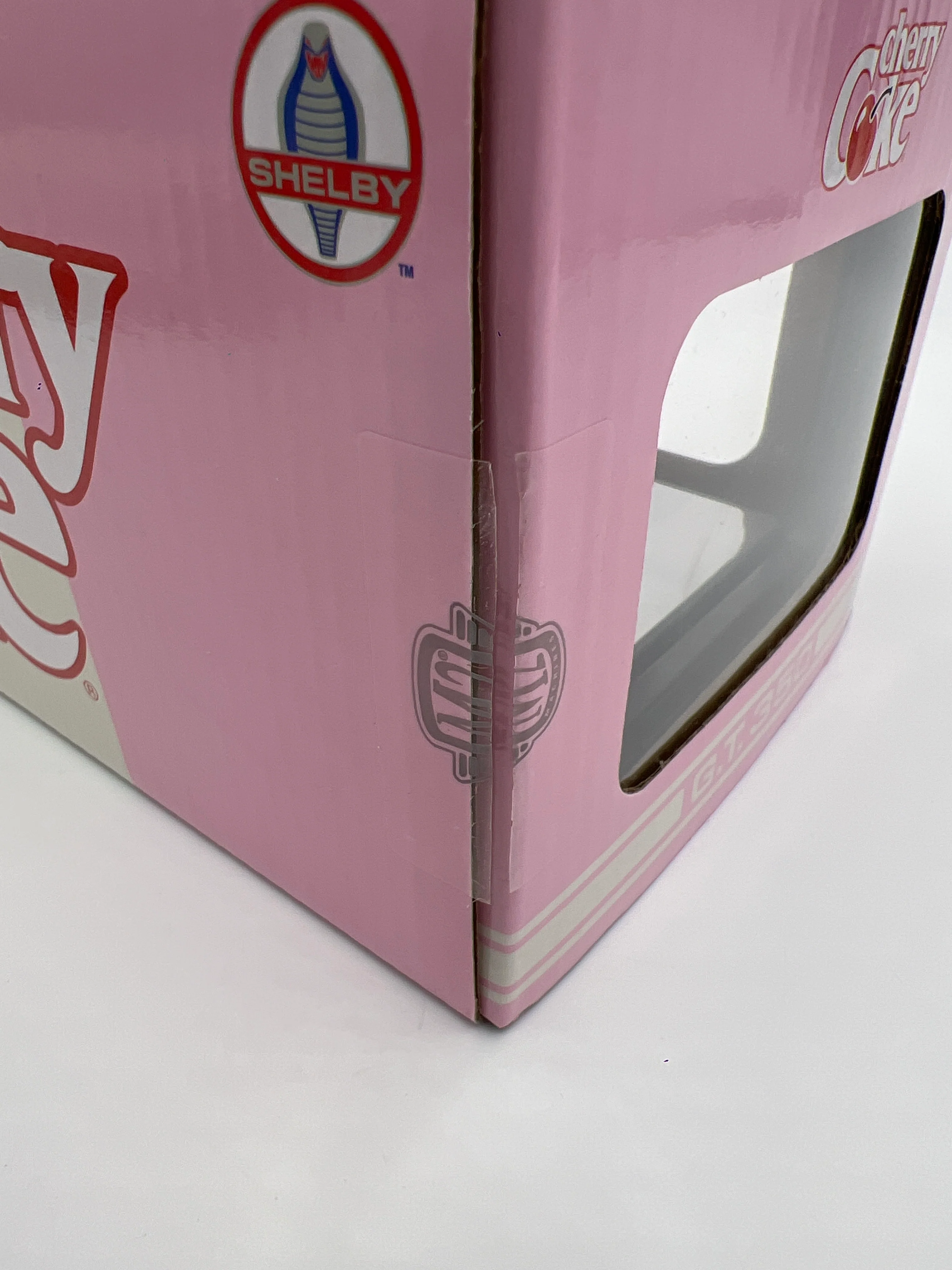 M2 Machines 1/24 Walmart CHASE Coca Cola Cherry Coke 1966 Shelby G.T.350 Pink WMTS01 - Image 6