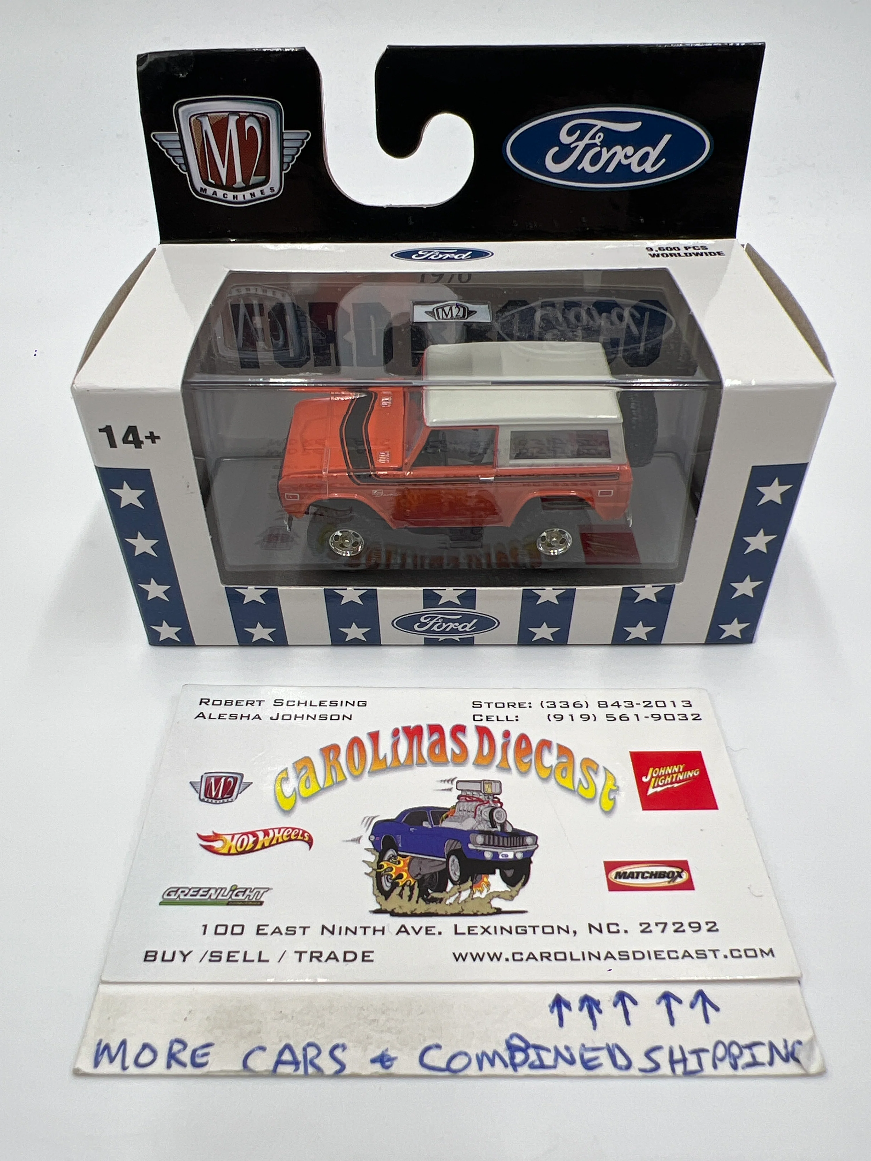M2 Machines 1976 Ford Bronco Orange/White R75