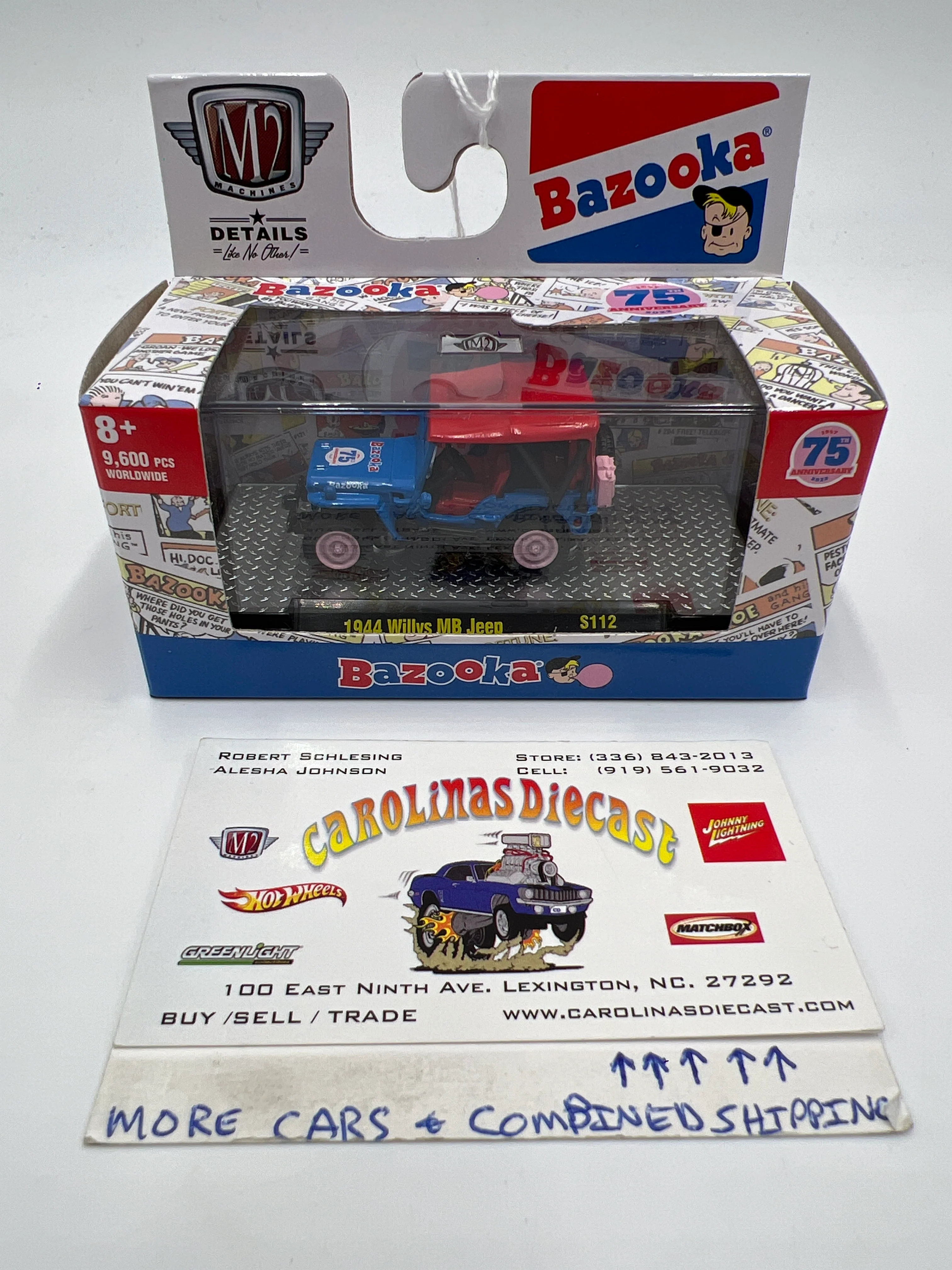 M2 Machines Bazooka 75th Anniversary 1944 Willys MB Jeep S112