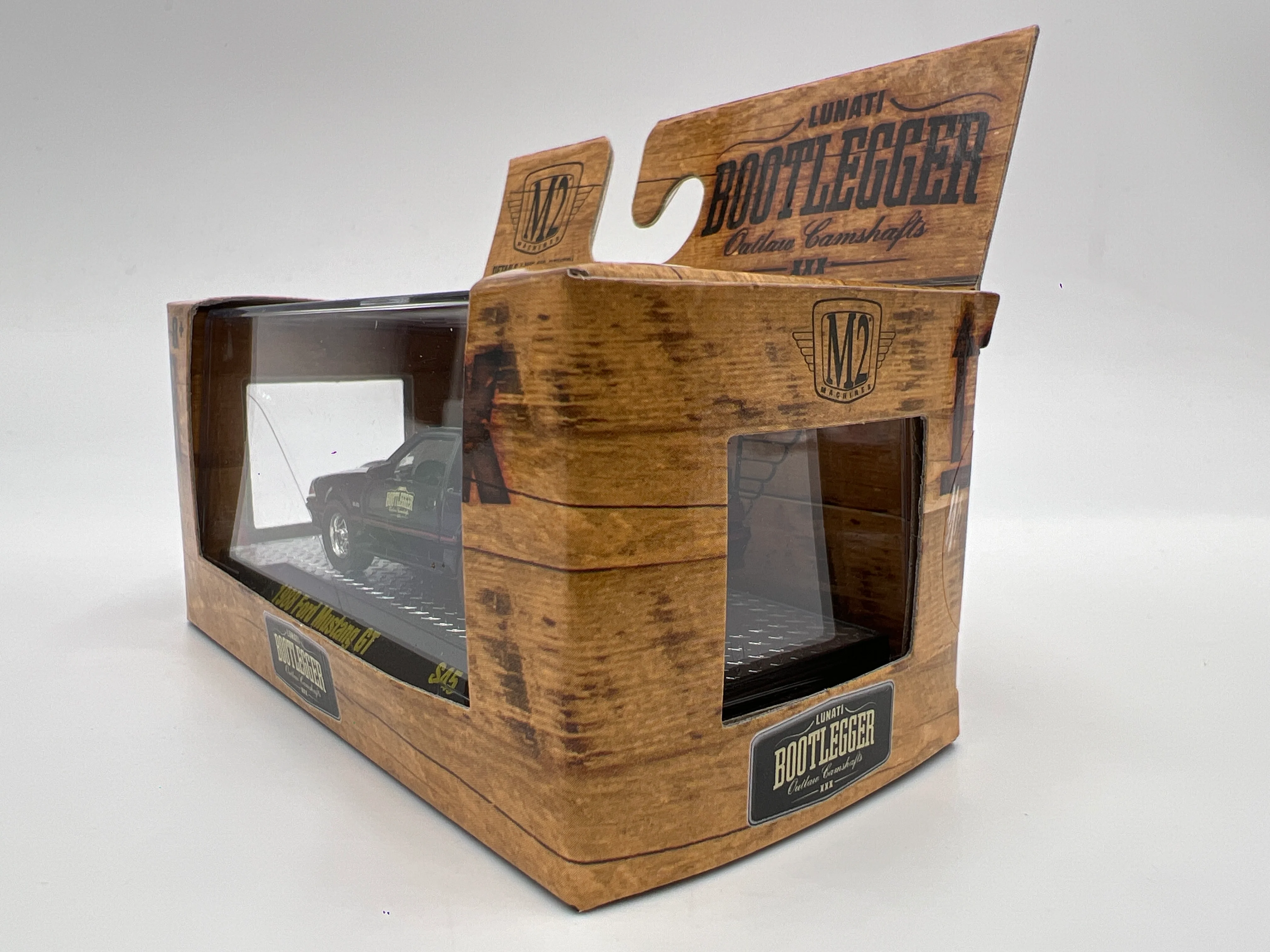 M2 Machines Bootlegger 1988 Ford Mustang GT Black S45 - Image 5