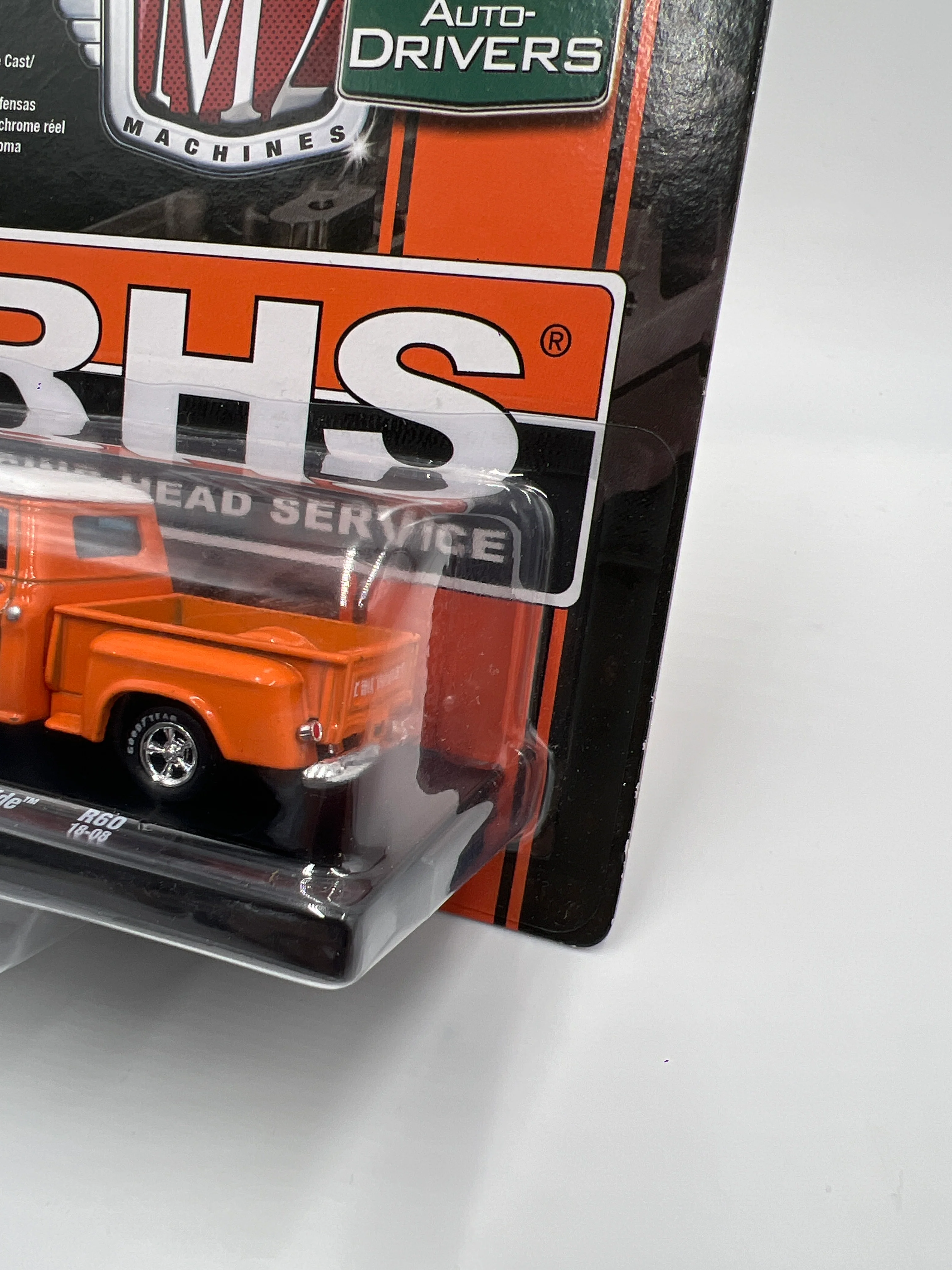 M2 Machines Auto-Drivers 1958 Chevrolet Apache Stepside Orange RHS R60 192G - Image 3