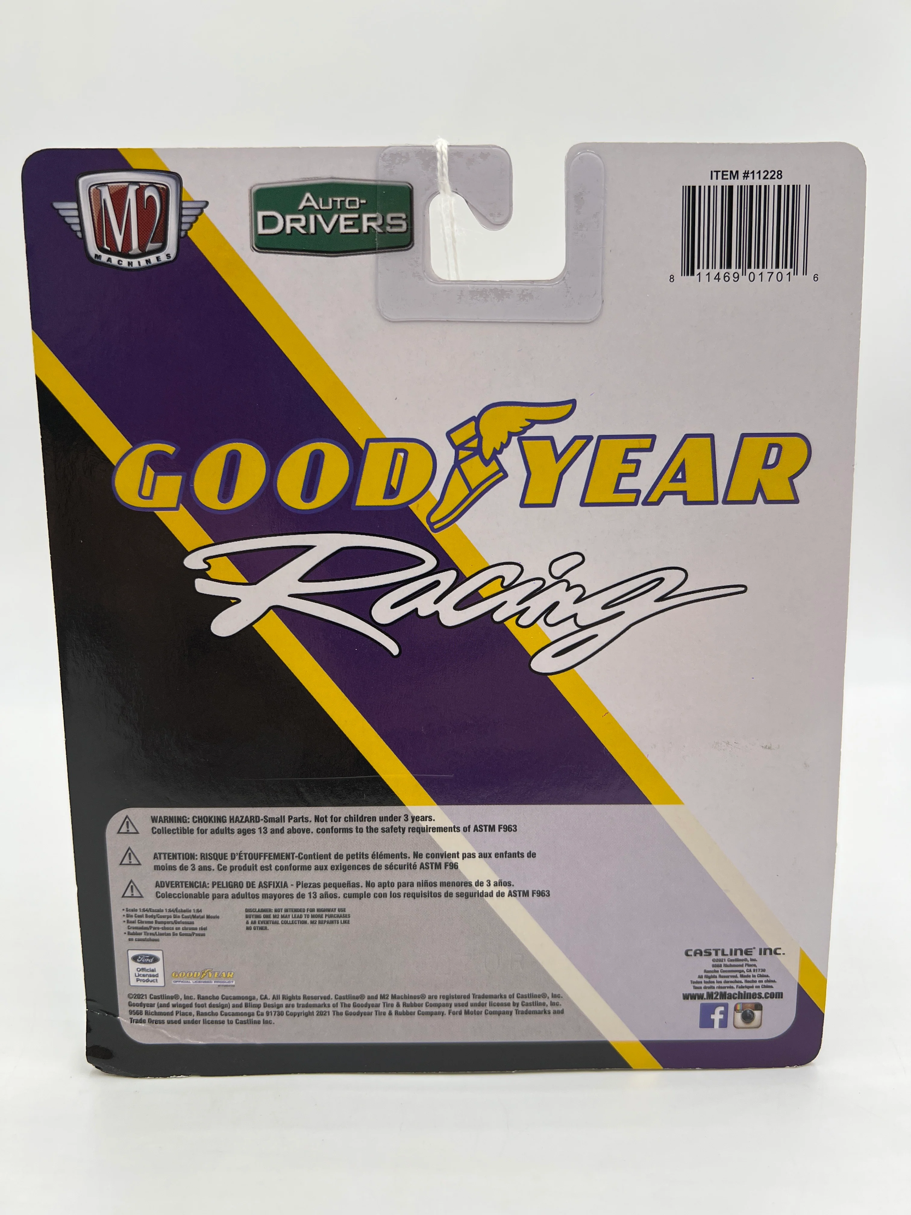 M2 Machines Auto-Drivers 1968 Ford Mustang GT 390 Goodyear Racing R81 189D - Image 6