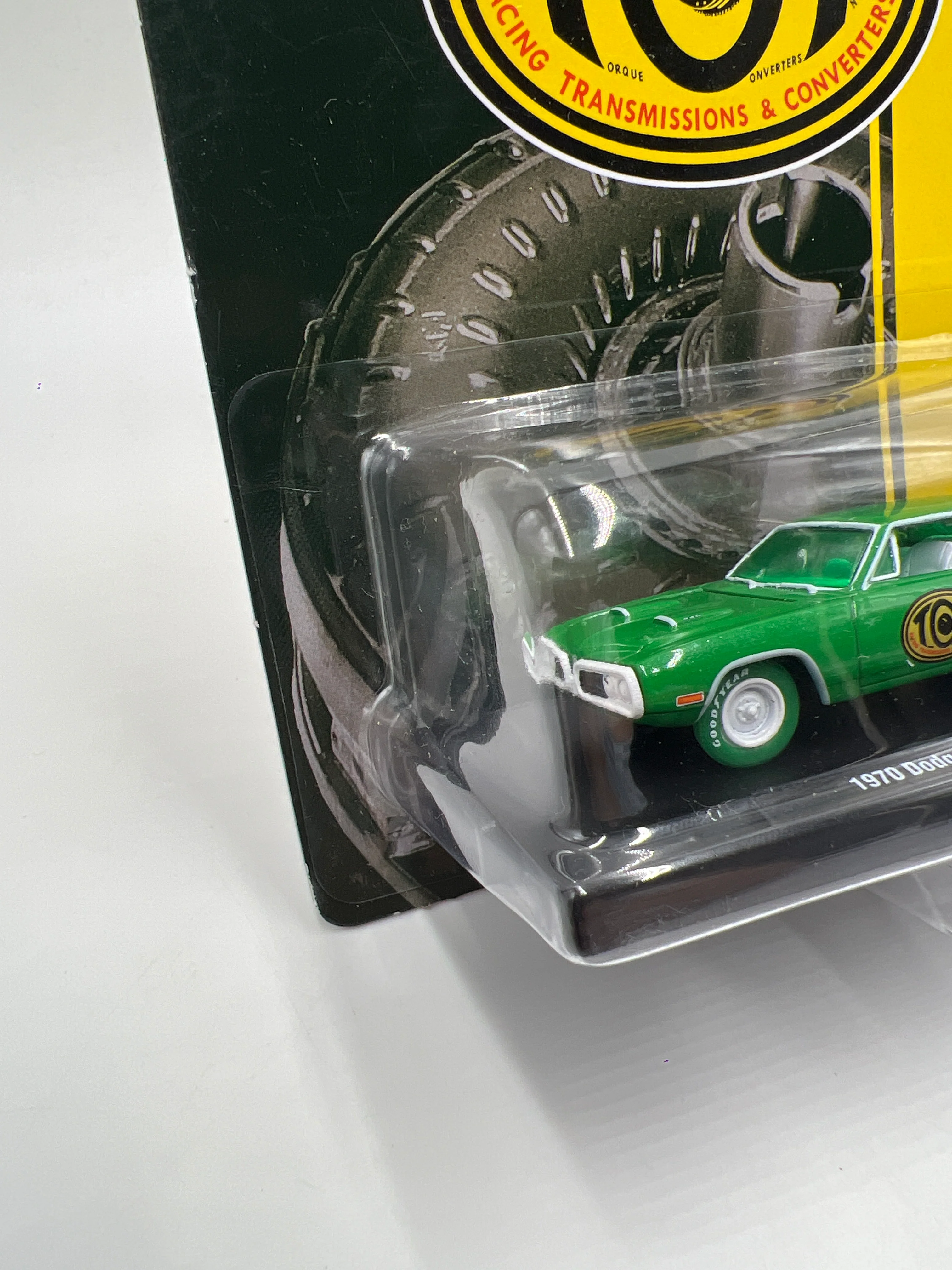 M2 Machines Auto-Drivers CHASE TCI 1970 Dodge Super Bee 440 Green R78 - Image 4
