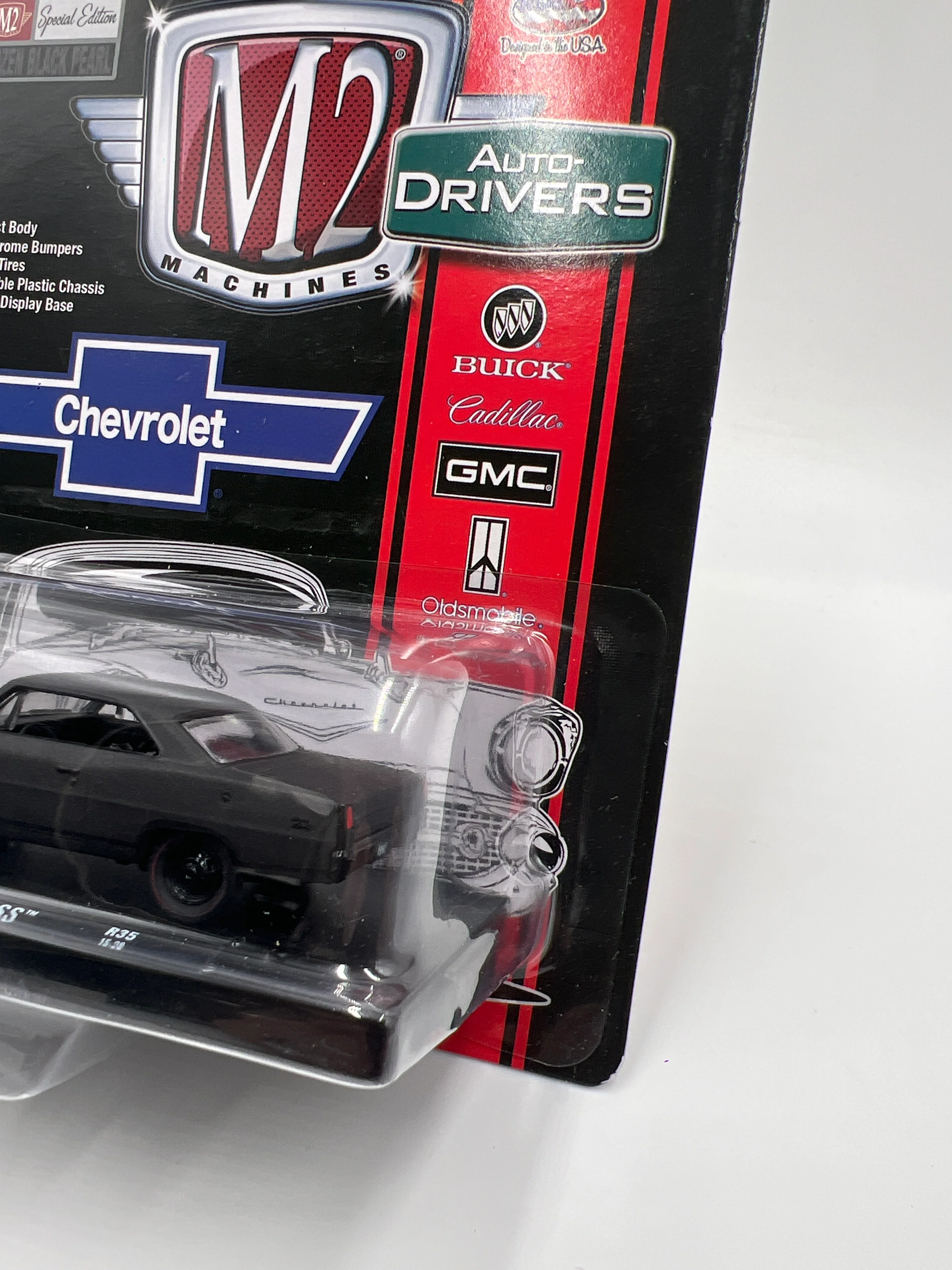 M2 Machines Auto-Drivers Special Edition Frozen Black Pearl 1967 Chevrolet Nova SS R35 Card Not Perfect 193D - Image 5
