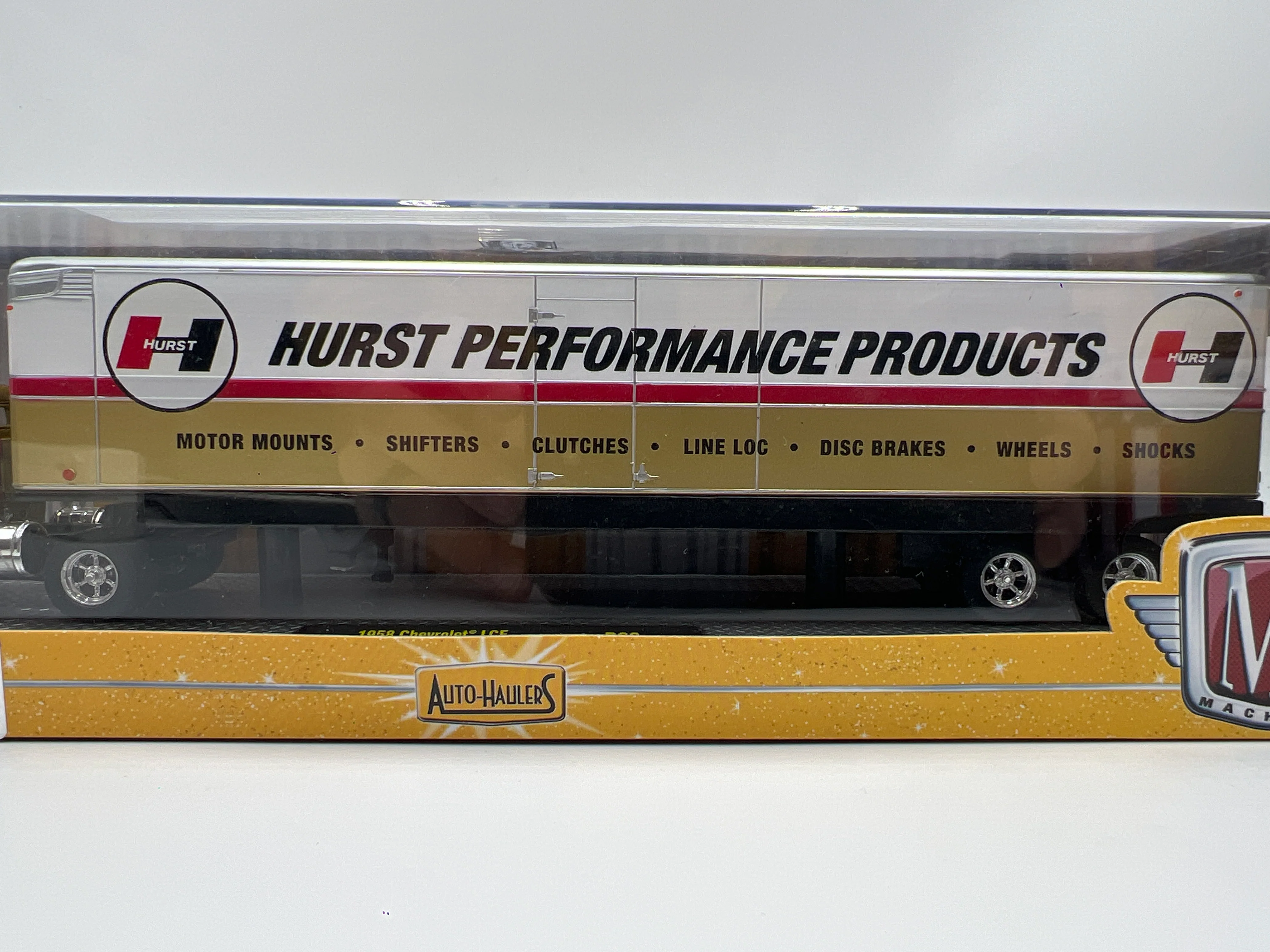M2 Machines Auto Haulers Hurst 1958 Chevrolet LCF & Hurst Trailer R09 13-02 - Image 4