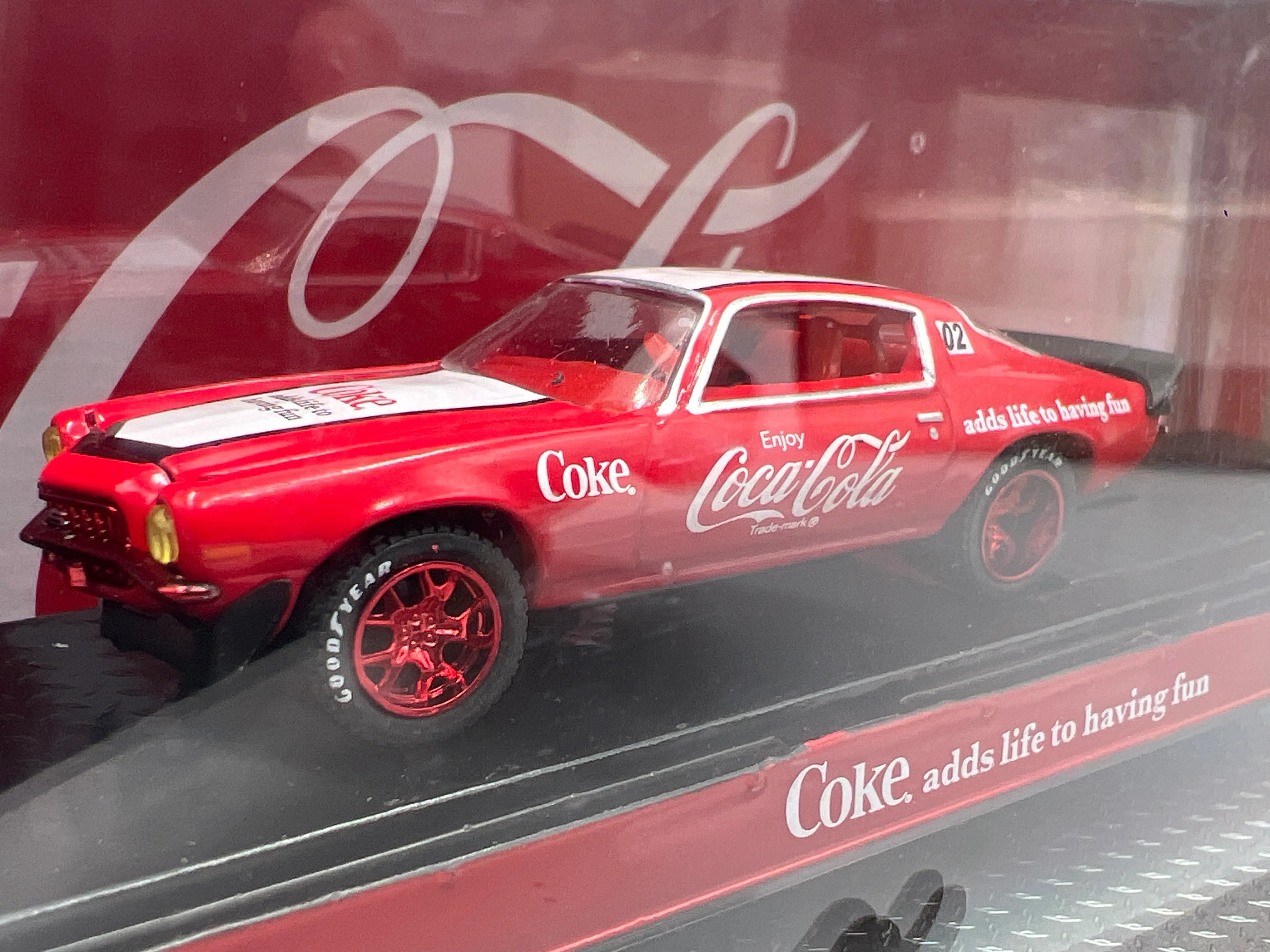 M2 Machines Haulers RC02 CHASE Coca Cola 1970 Chevrolet C60 Truck & 1971 Camaro SS 396a - Image 3