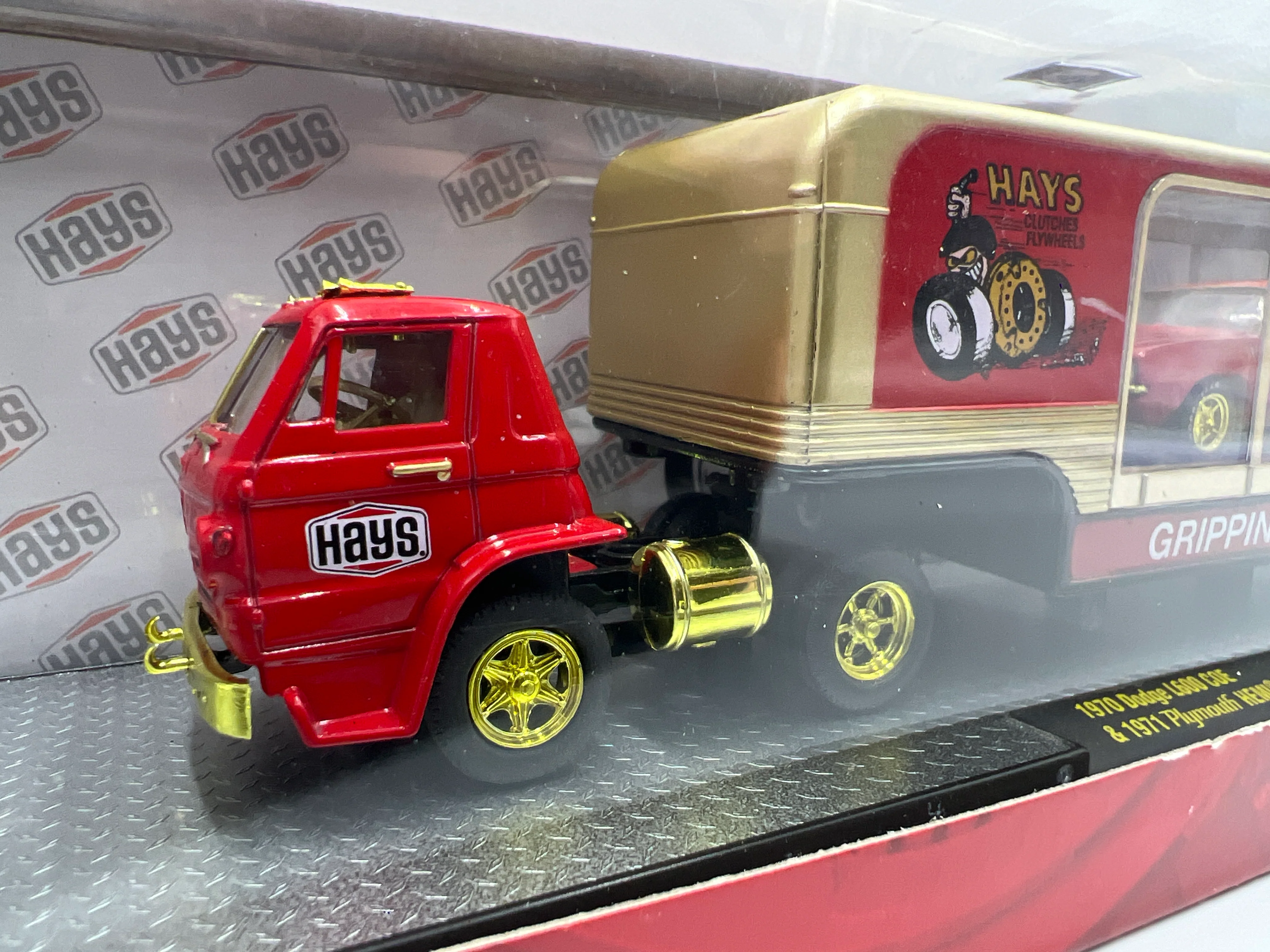 M2 Machines Auto Haulers CHASE Hays 1970 Dodge L600 COE & 1971 Plymouth Hemi Cuda R35 - Image 2