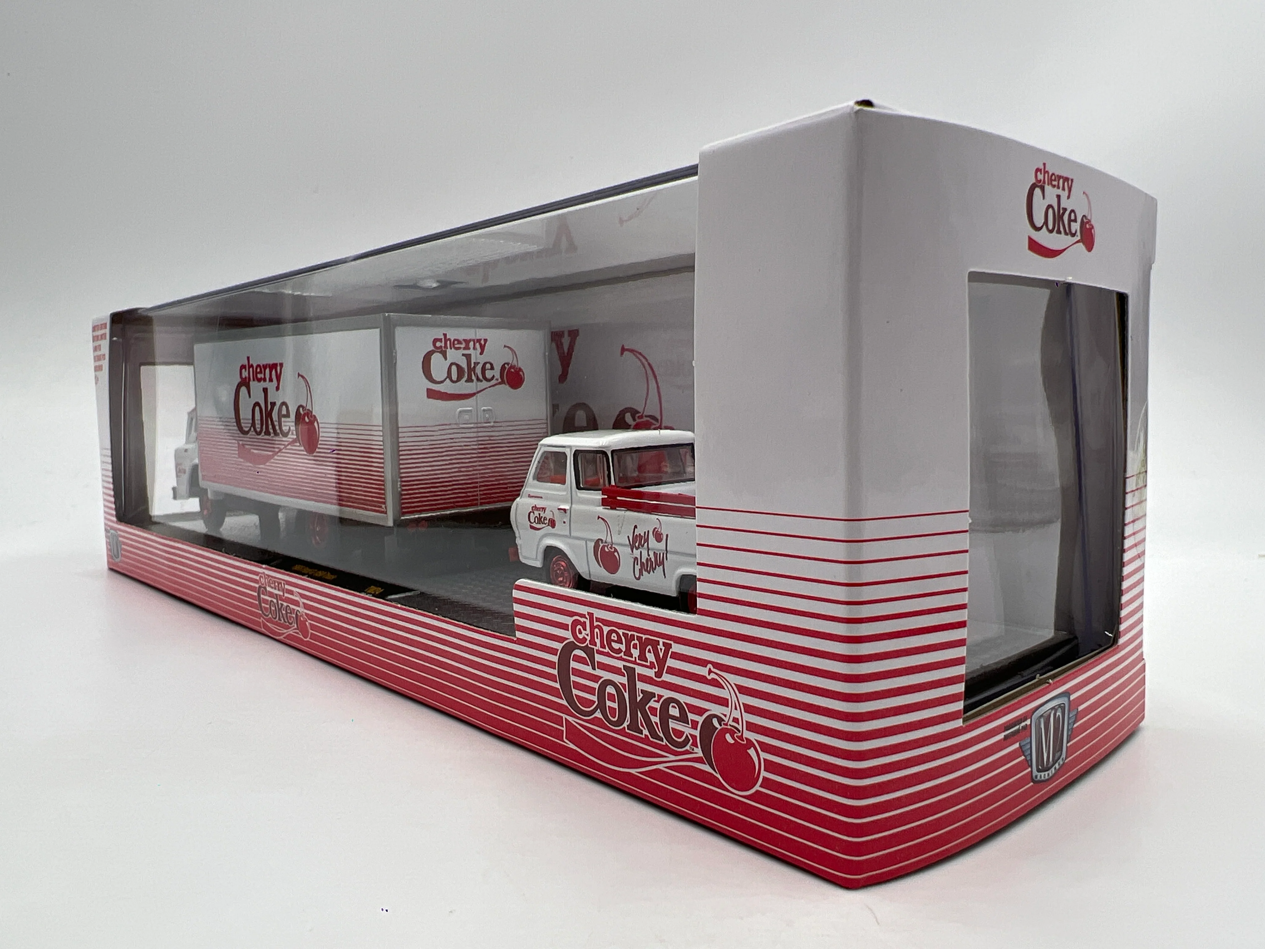 M2 Machines Auto Haulers CHASE Cherry Coke 1966 Ford C-950 Truck & 1964 Ford Econoline Truck TW24 - Image 5
