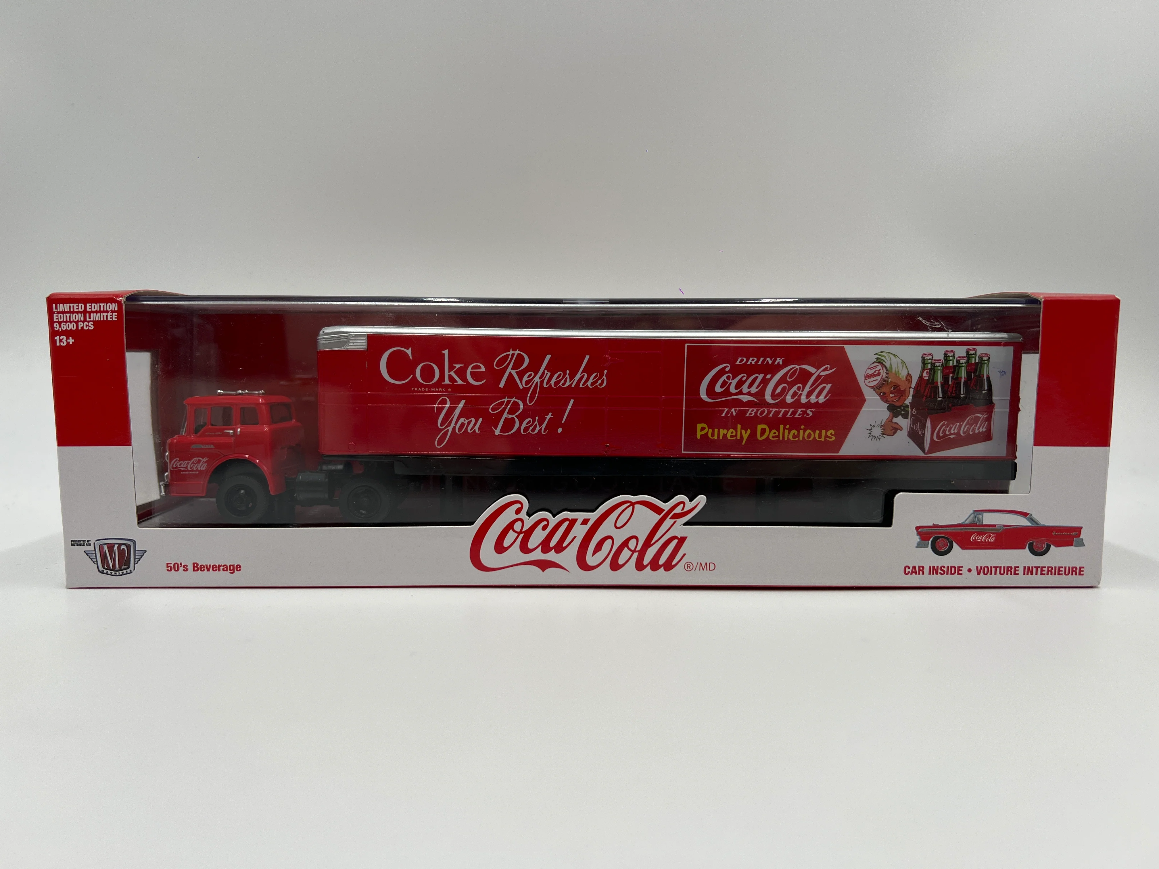 M2 Machines Auto Haulers Coca Cola 1957 Ford C-600 & 1957 Ford Fairlane 500 50B01 - Image 2