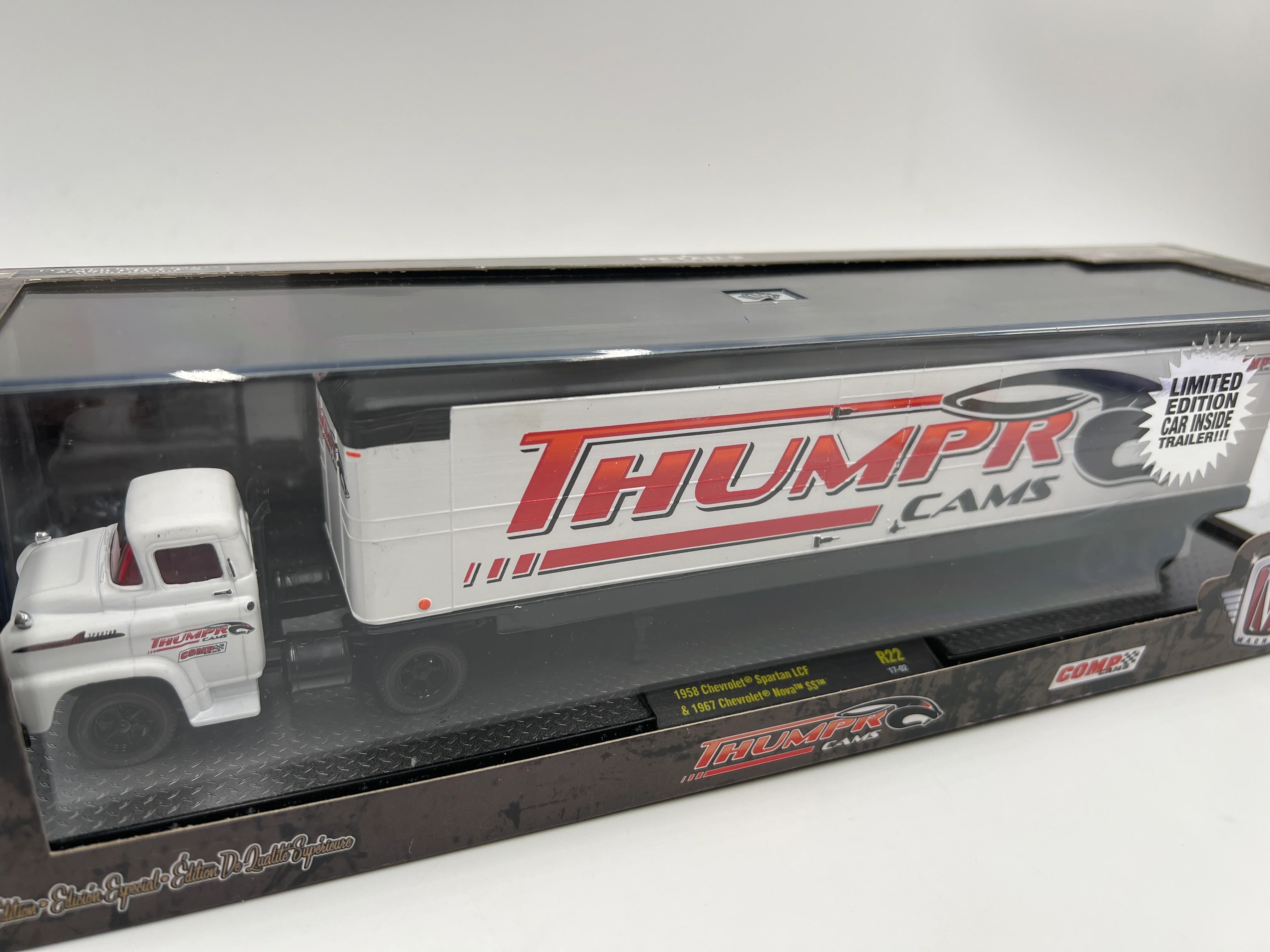 M2 Machines Auto Haulers Thumpr Cams 1958 Chevrolet Spartan LCF & 1967 Chevrolet Nova SS R22 - Image 2