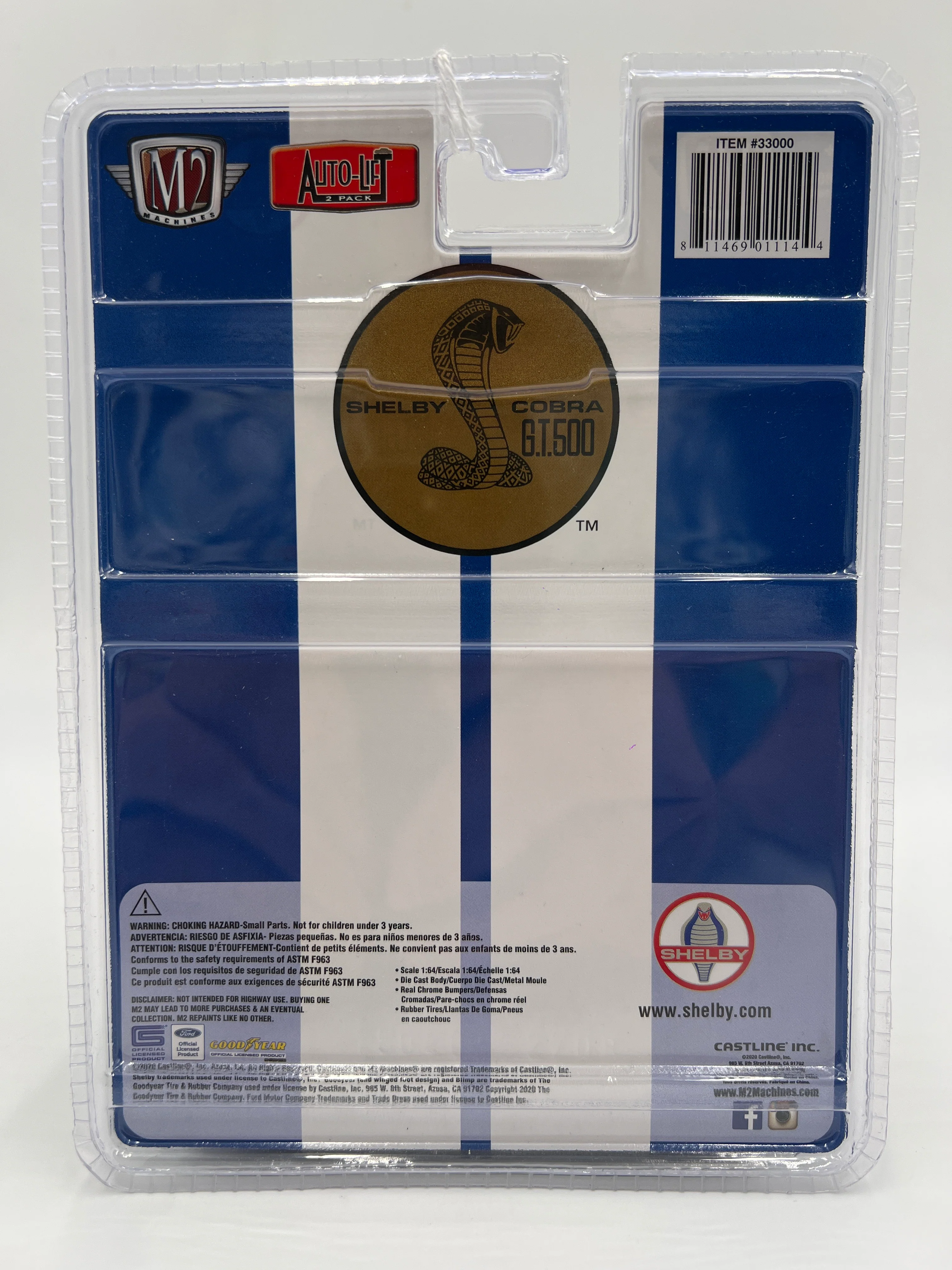 M2 Machines Auto-Lift 2 Pack 1967 Shelby G.T. 500 R19 201G - Image 5