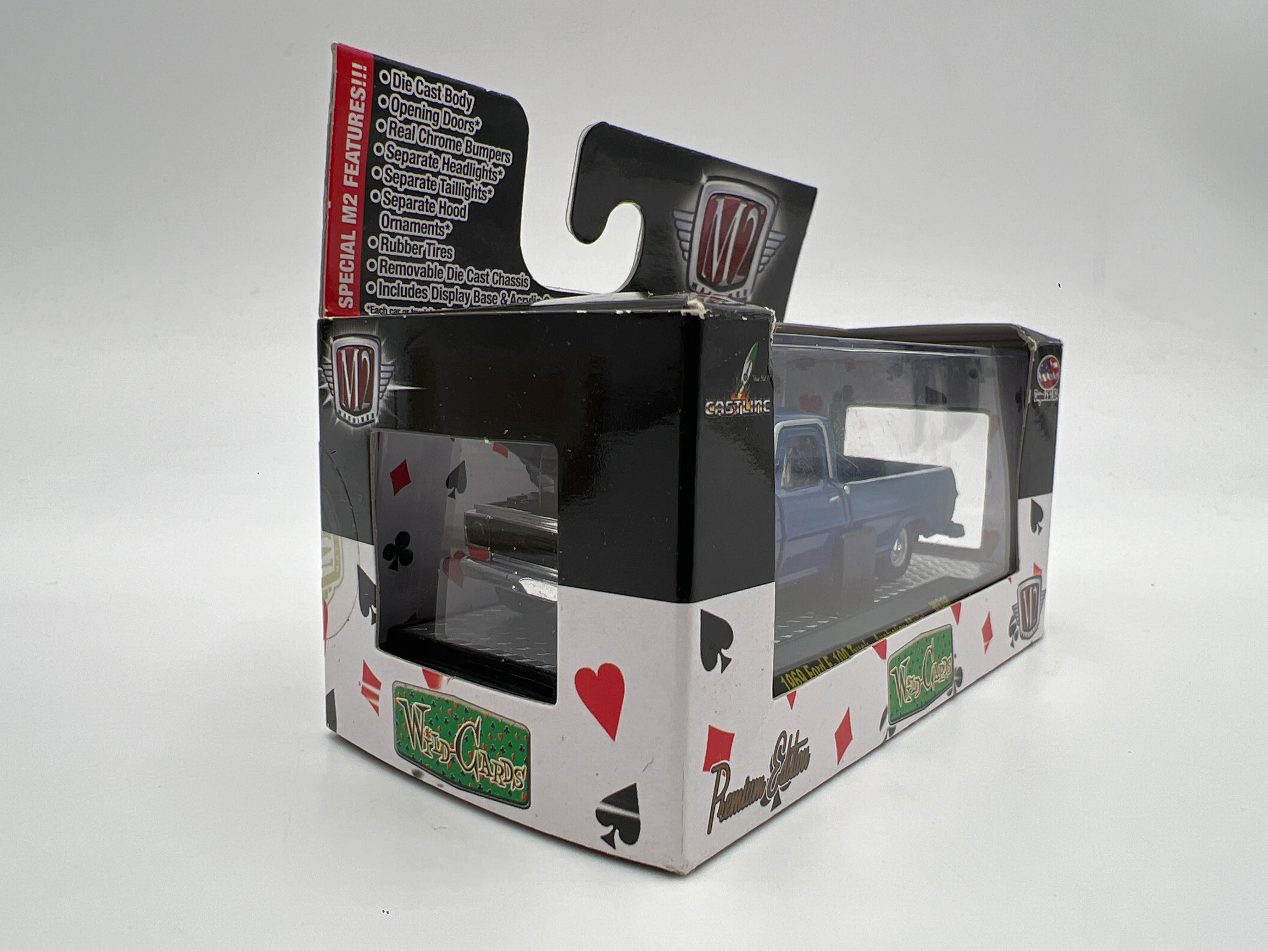 M2 Machines Wild-Cards 1969 Ford F-100 Truck Australian Model Blue WC08 - Image 3