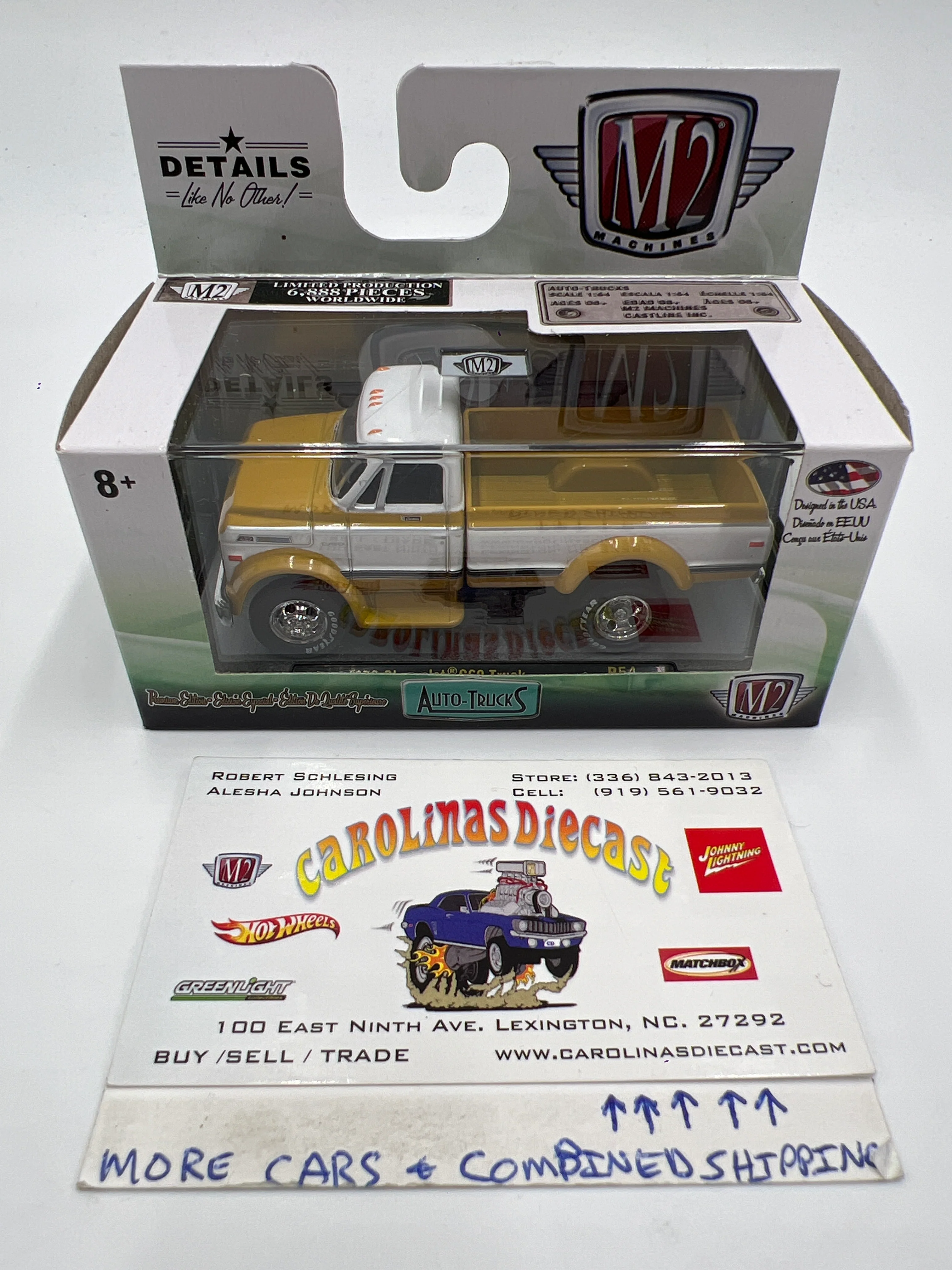 M2 Machines Auto Trucks 1970 Chevrolet C60 Truck Yellow/White R54