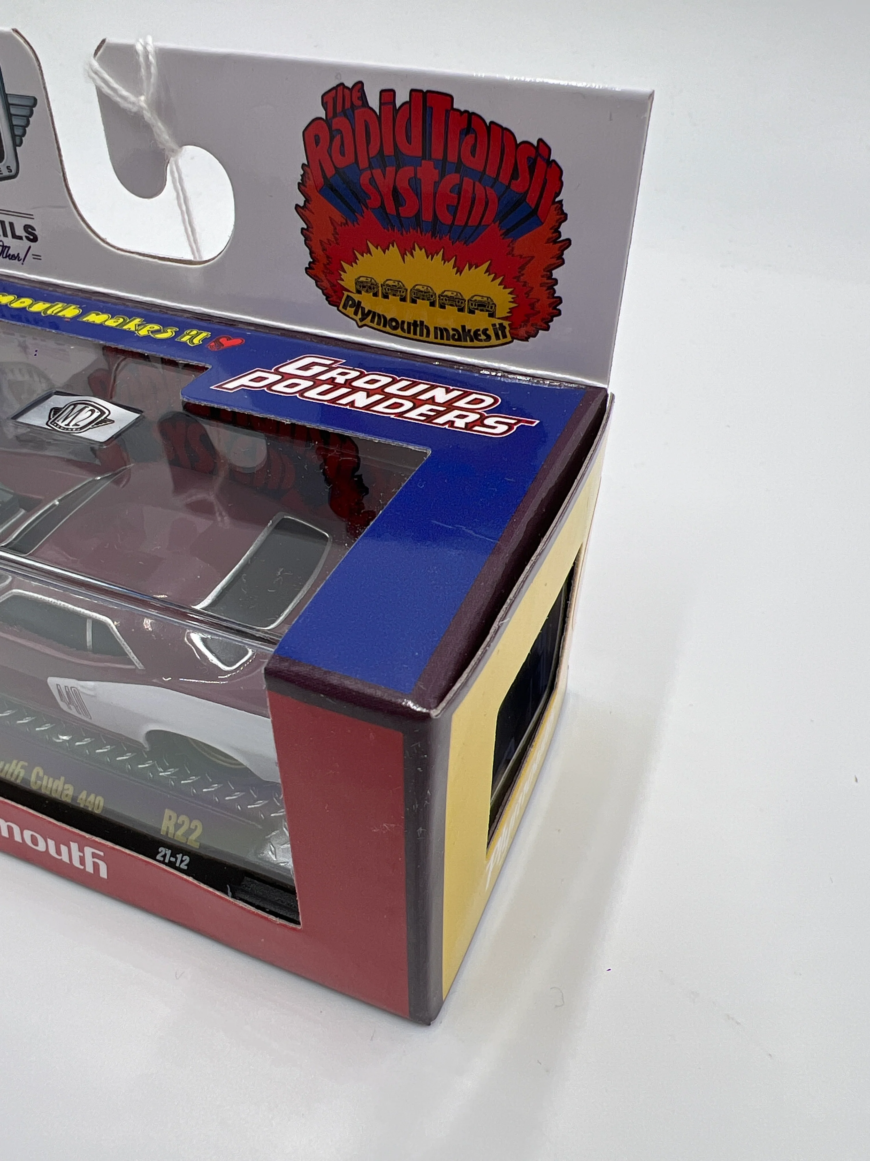 M2 Machines Ground Pounders 1971 Plymouth Cuda 440 R22 - Image 4