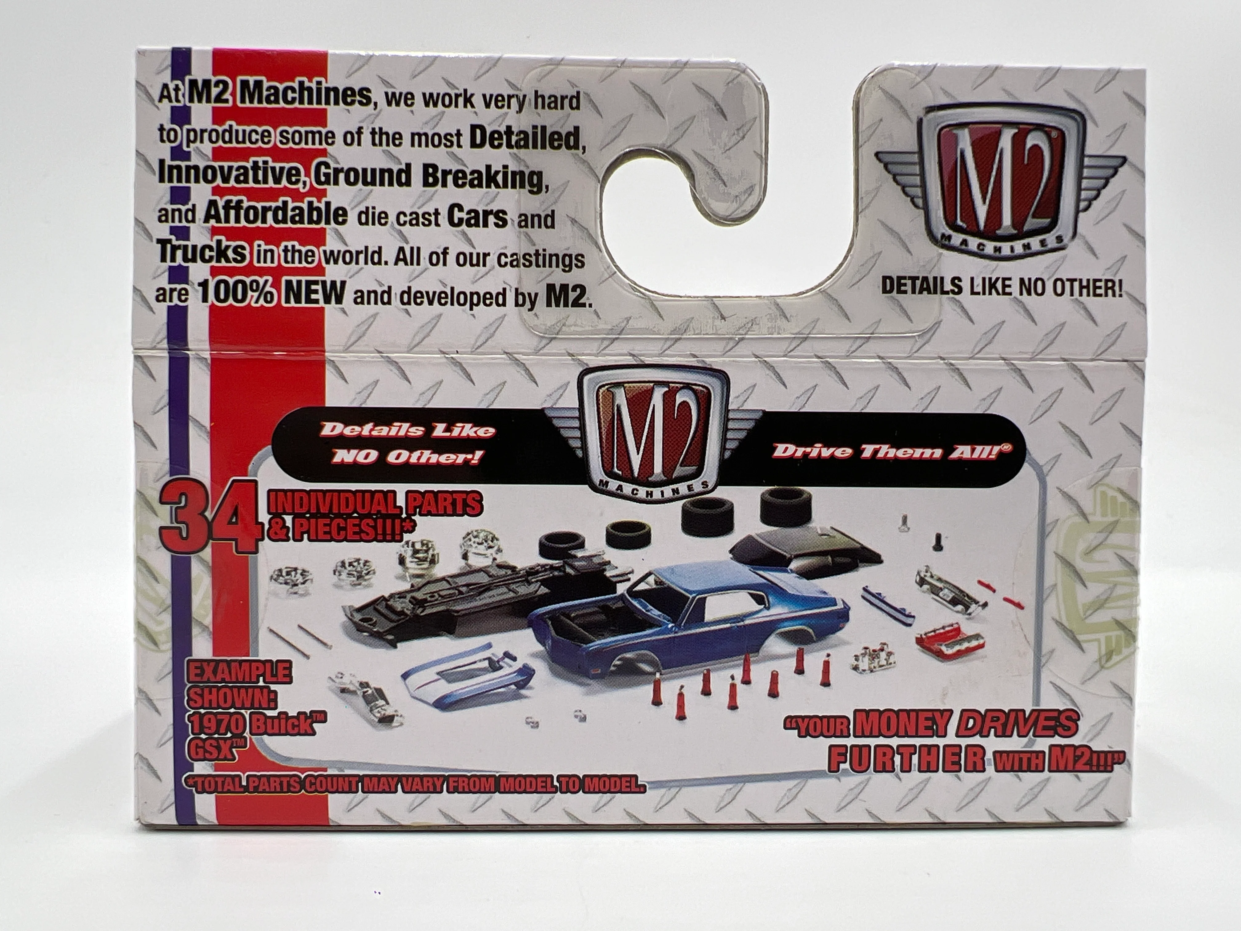 M2 Machines Ground Pounders 1969 Ford Mustang Boss 429 Dark Green R14 - Image 6