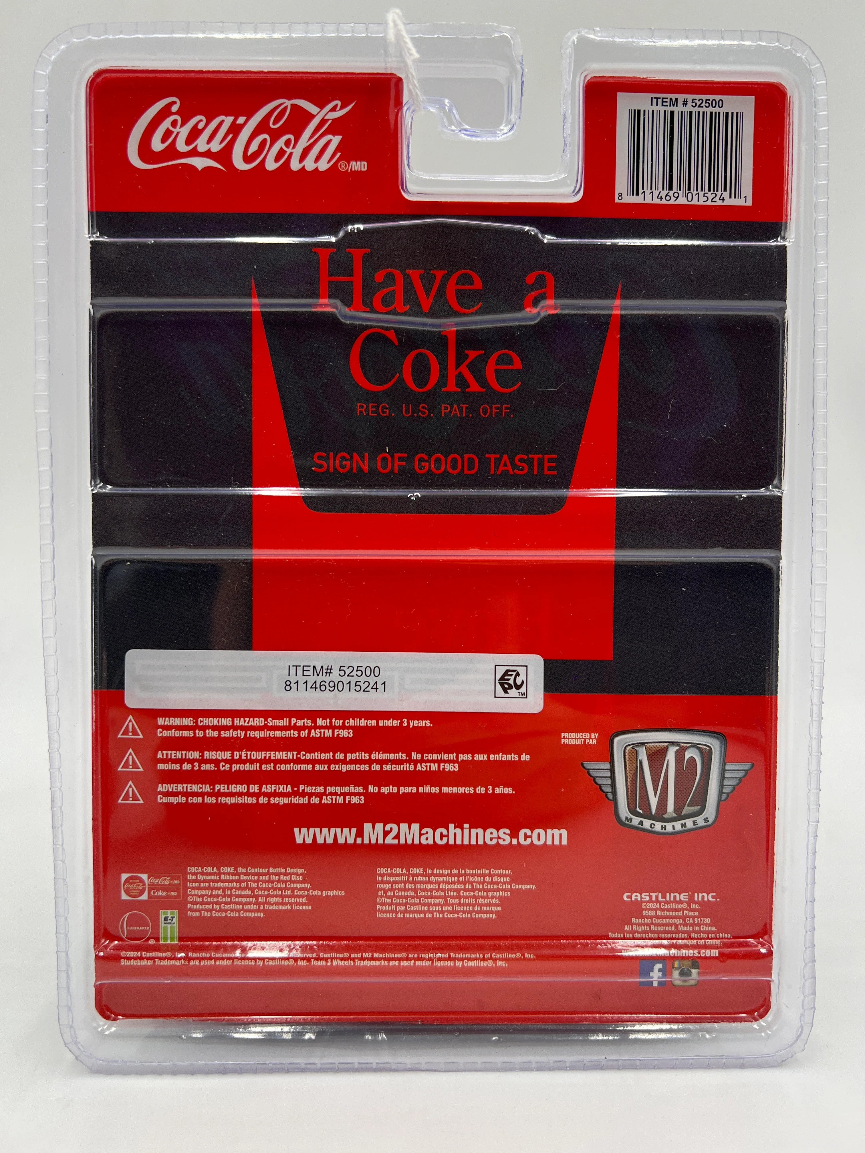 M2 Machines Coca Cola 1950 Studebaker 2R Truck Gray A44 197C - Image 6