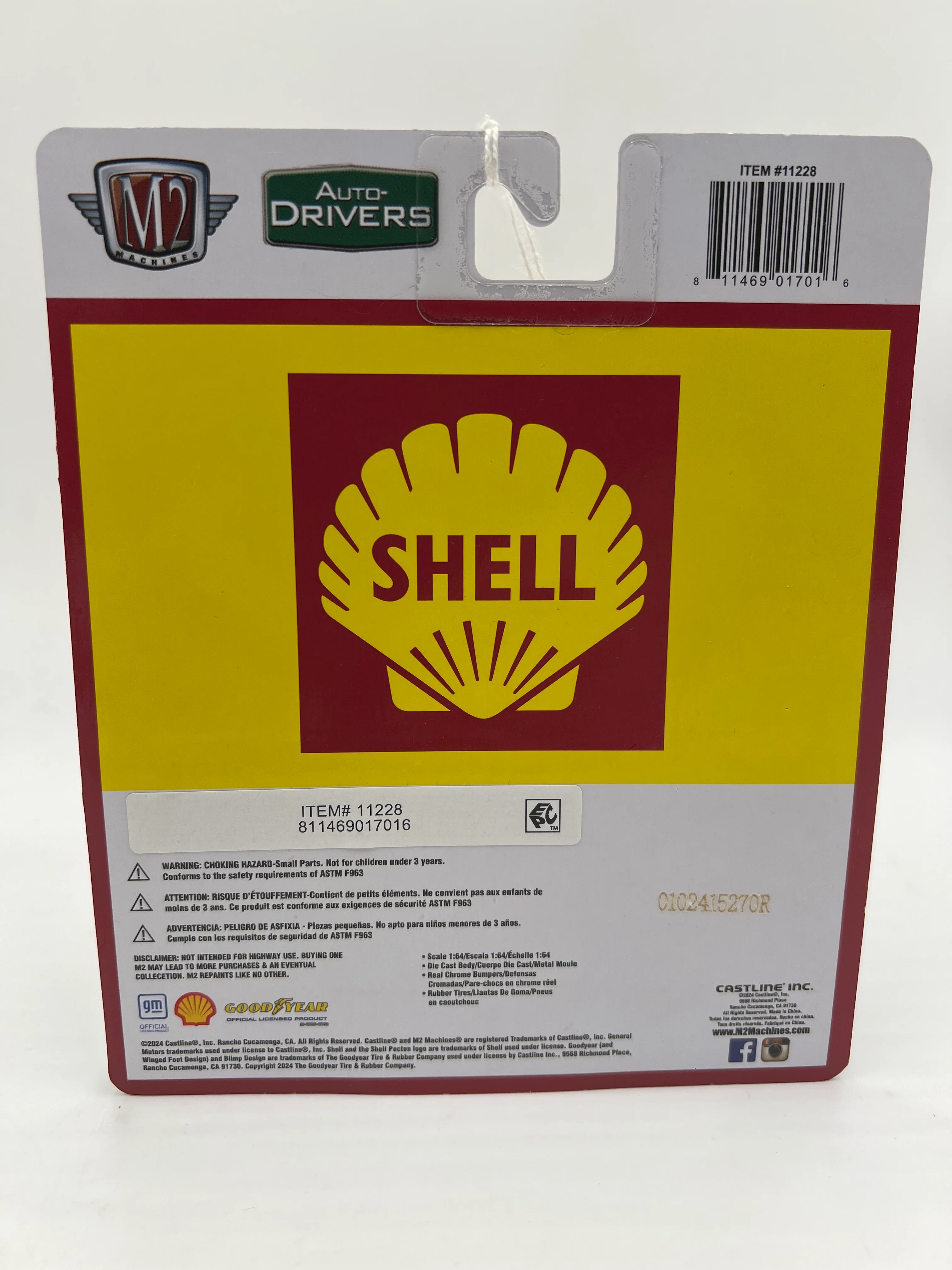 M2 Machines Auto-Drivers Shell 1970 Chevrolet Camaro Z/28 RS Yellow/Red R110 192B - Image 6