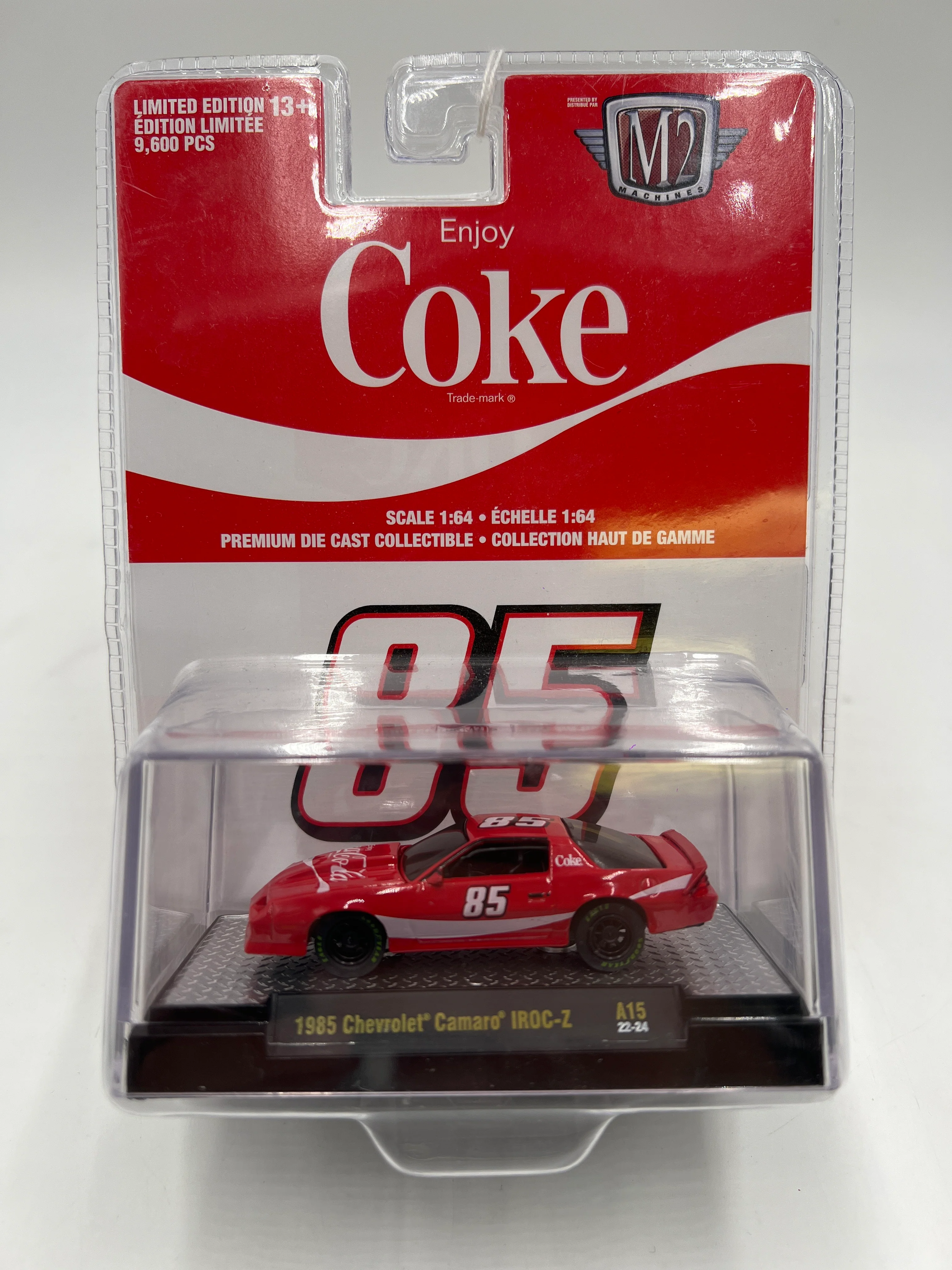 M2 Machines Coke 1985 Chevrolet Camaro IROC-Z Red A15 201C - Image 2