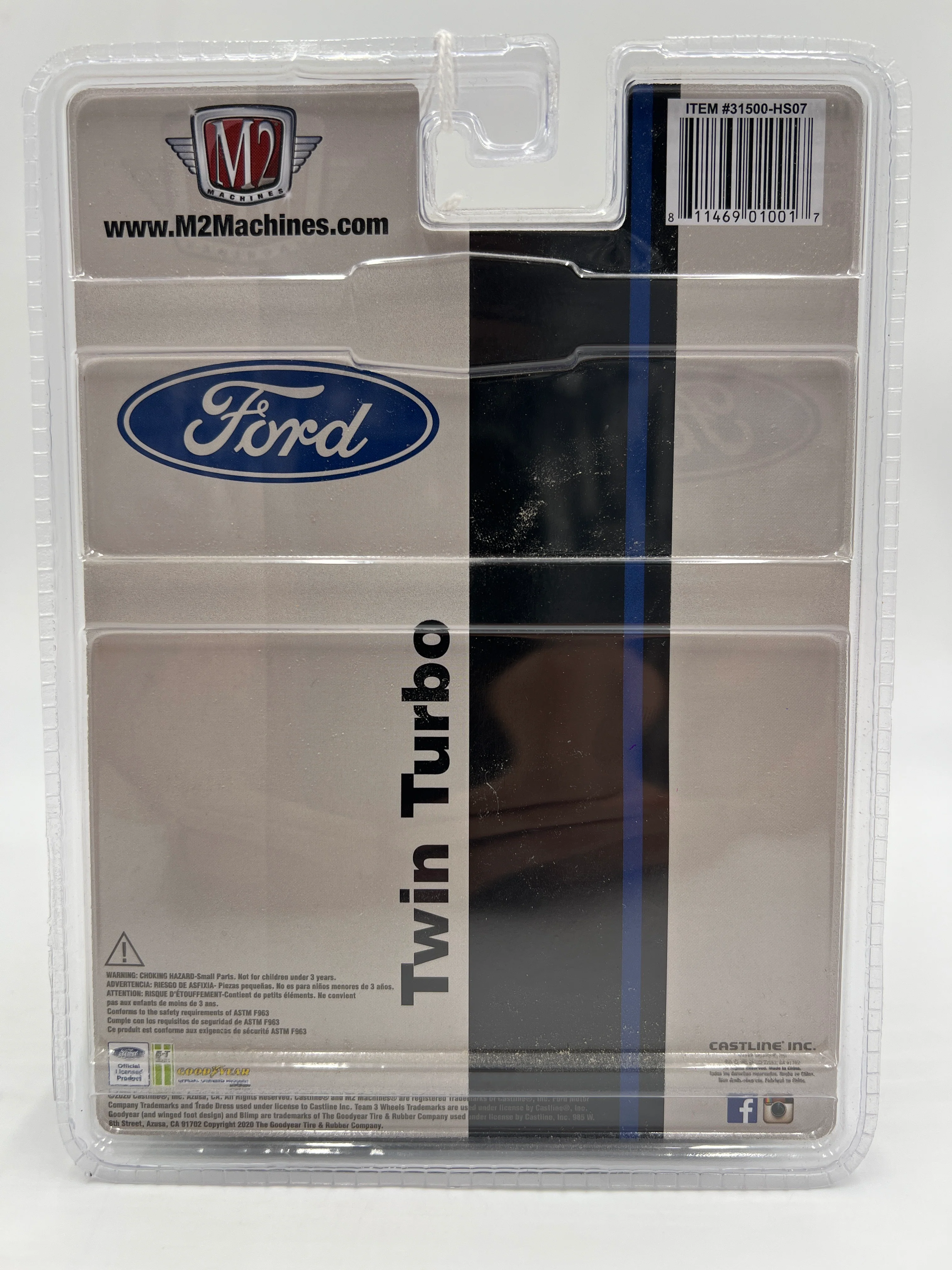 M2 Machines Ford Twin Turbo 1987 Ford Mustang GT White HS07 202D - Image 6