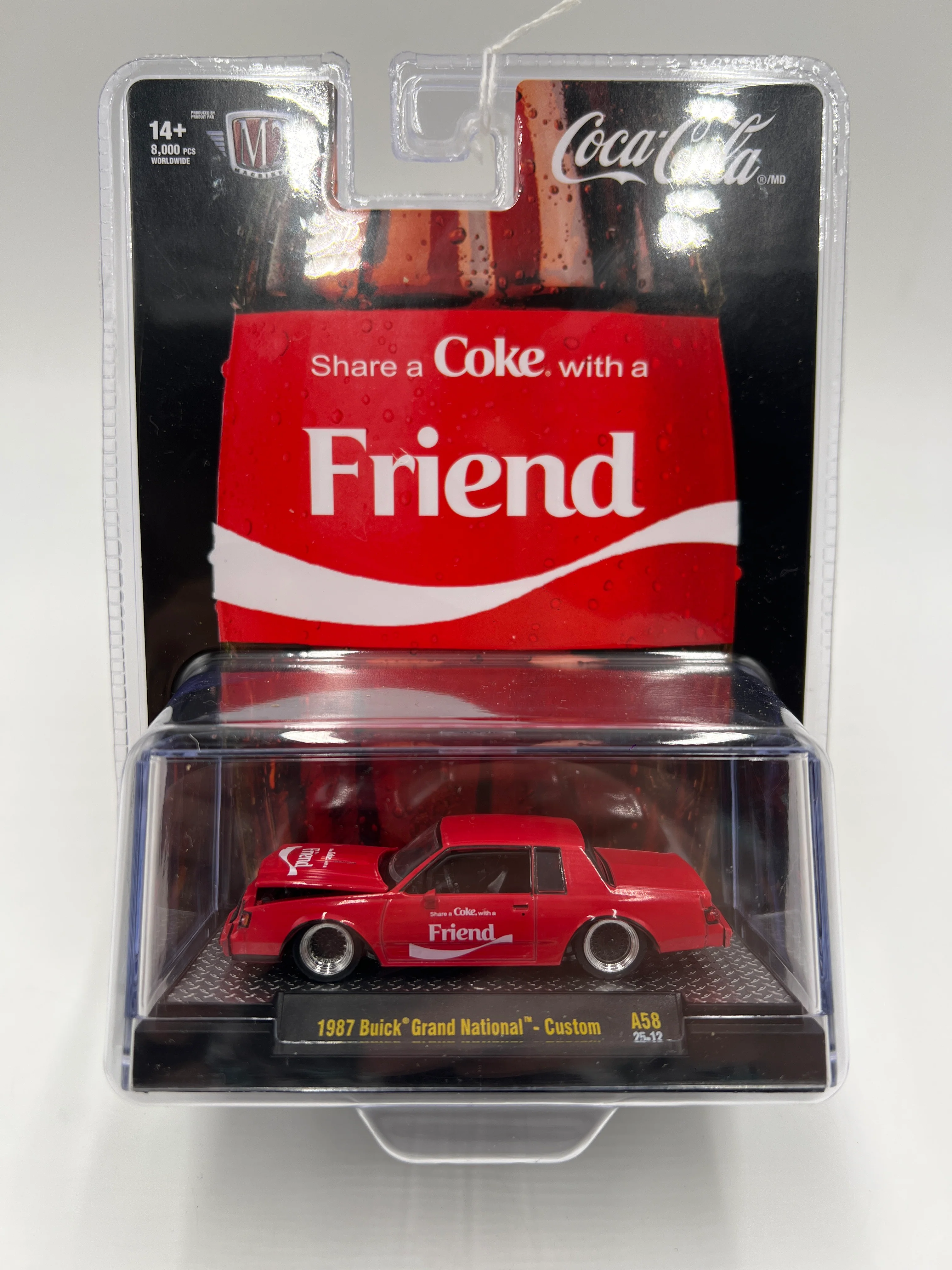 M2 Machines Coca Cola Friend 1987 Buick Grand National Red A58 204D - Image 2