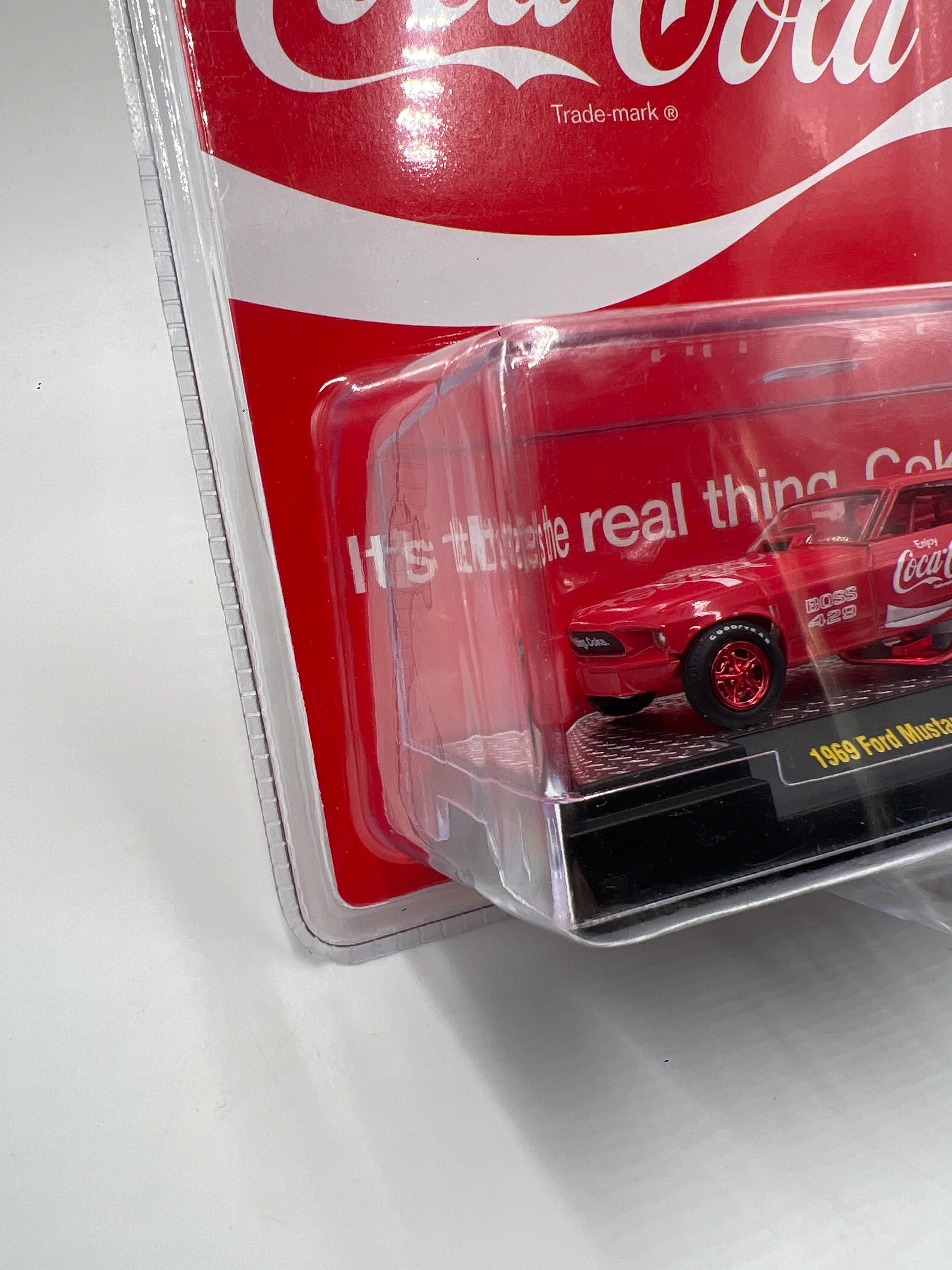 M2 Machines Coca Cola CHASE 1969 Ford Mustang Funny Car Red A30 - Image 4