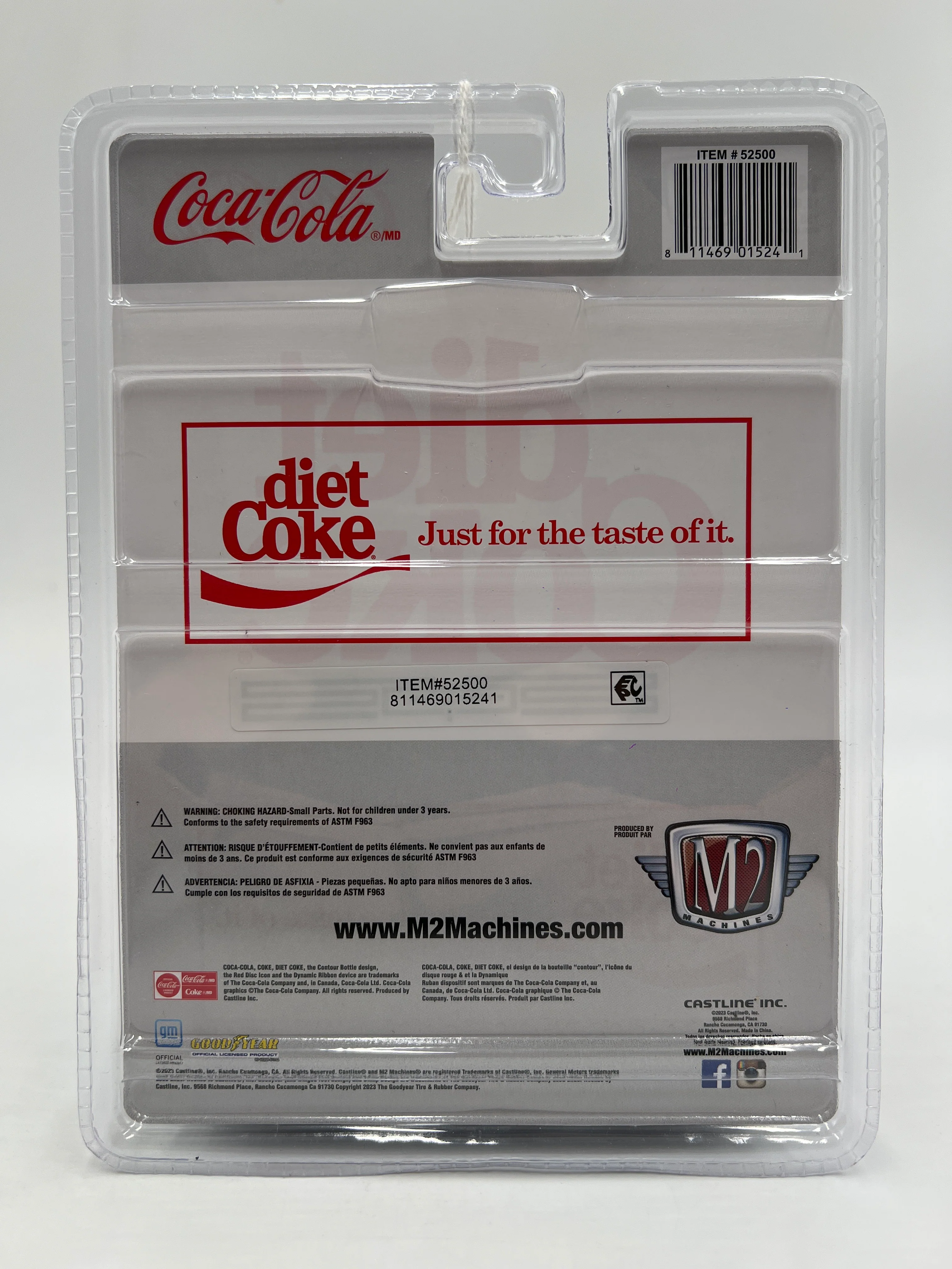 M2 Machines Coca Cola Diet Coke CHASE 1998 GMC Sierra 1500 4x4 Silver A28 - Image 6